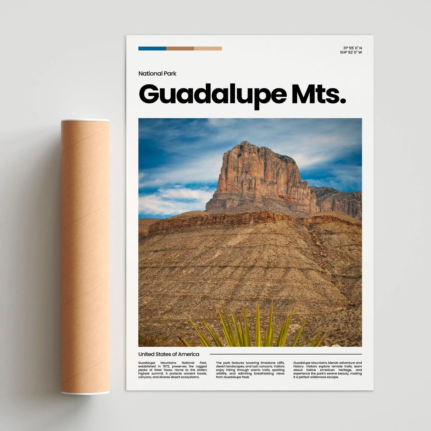 Guadalupe Moutains Poster