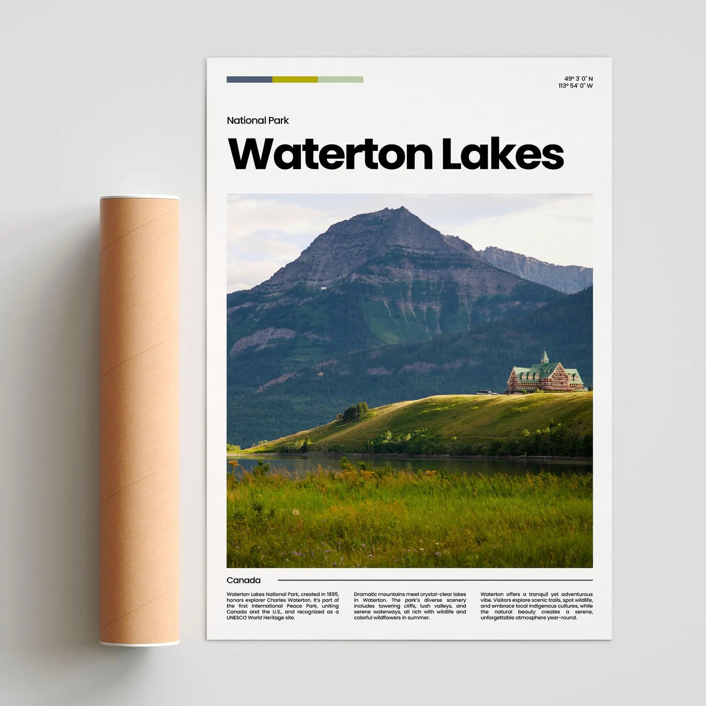 Waterton Lakes Poster