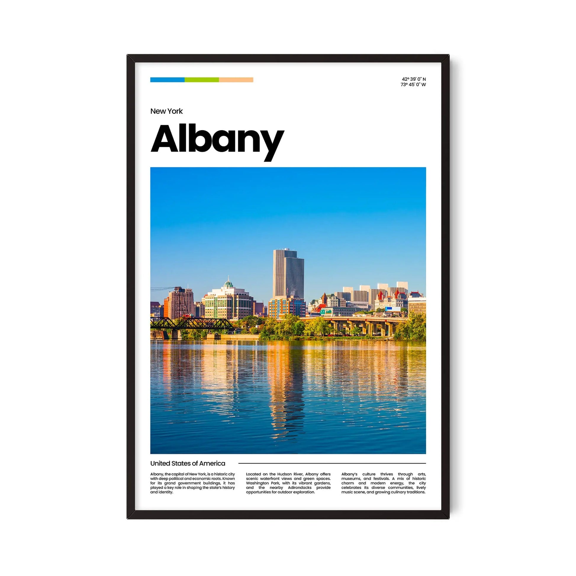Albany Poster – Vintage Wall Art Print