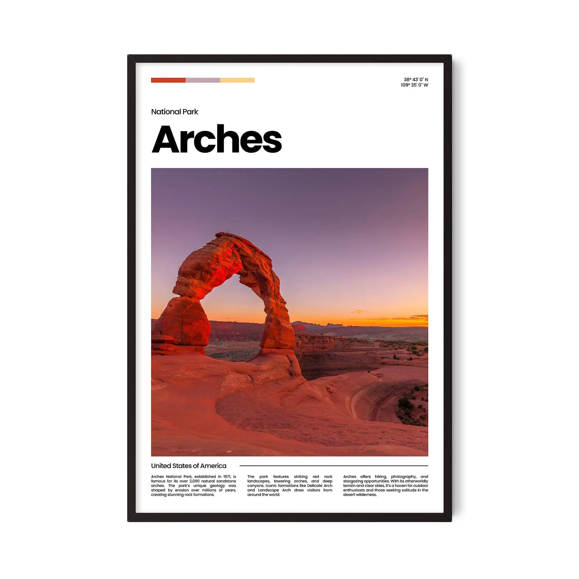 Arches Poster – Vintage Wall Art Print