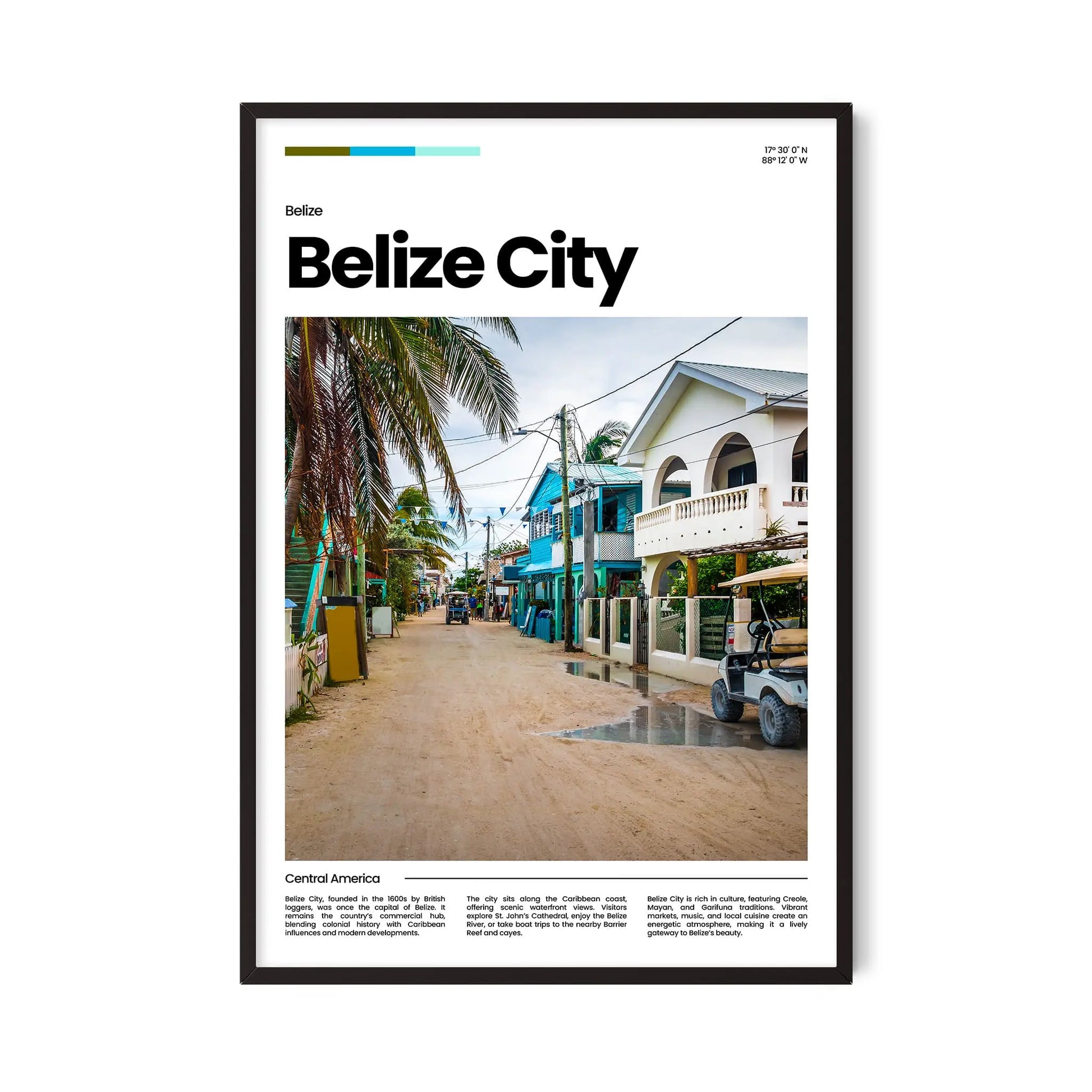 Belize Poster – Vintage Wall Art Print