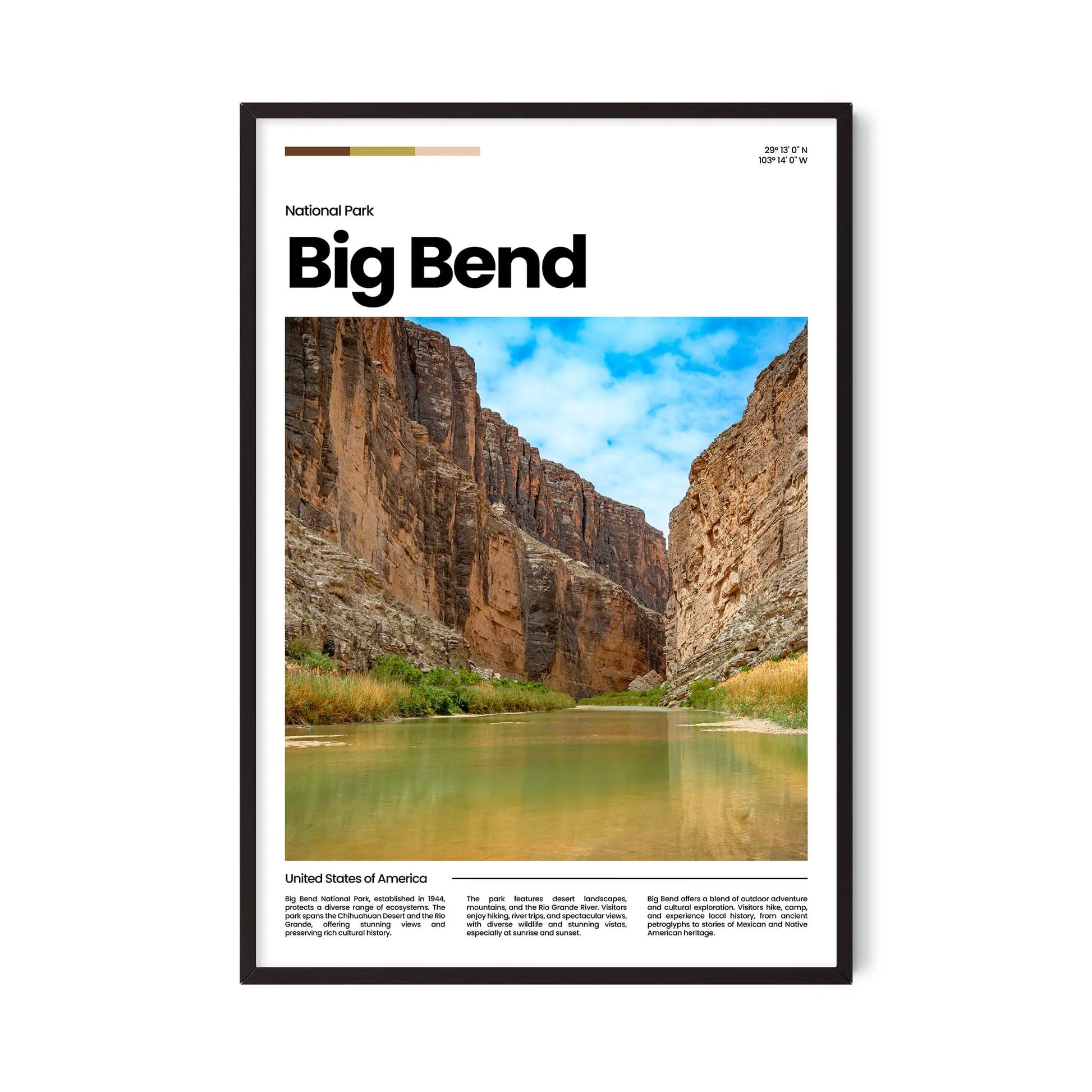 Big Bend Poster – Vintage Wall Art Print