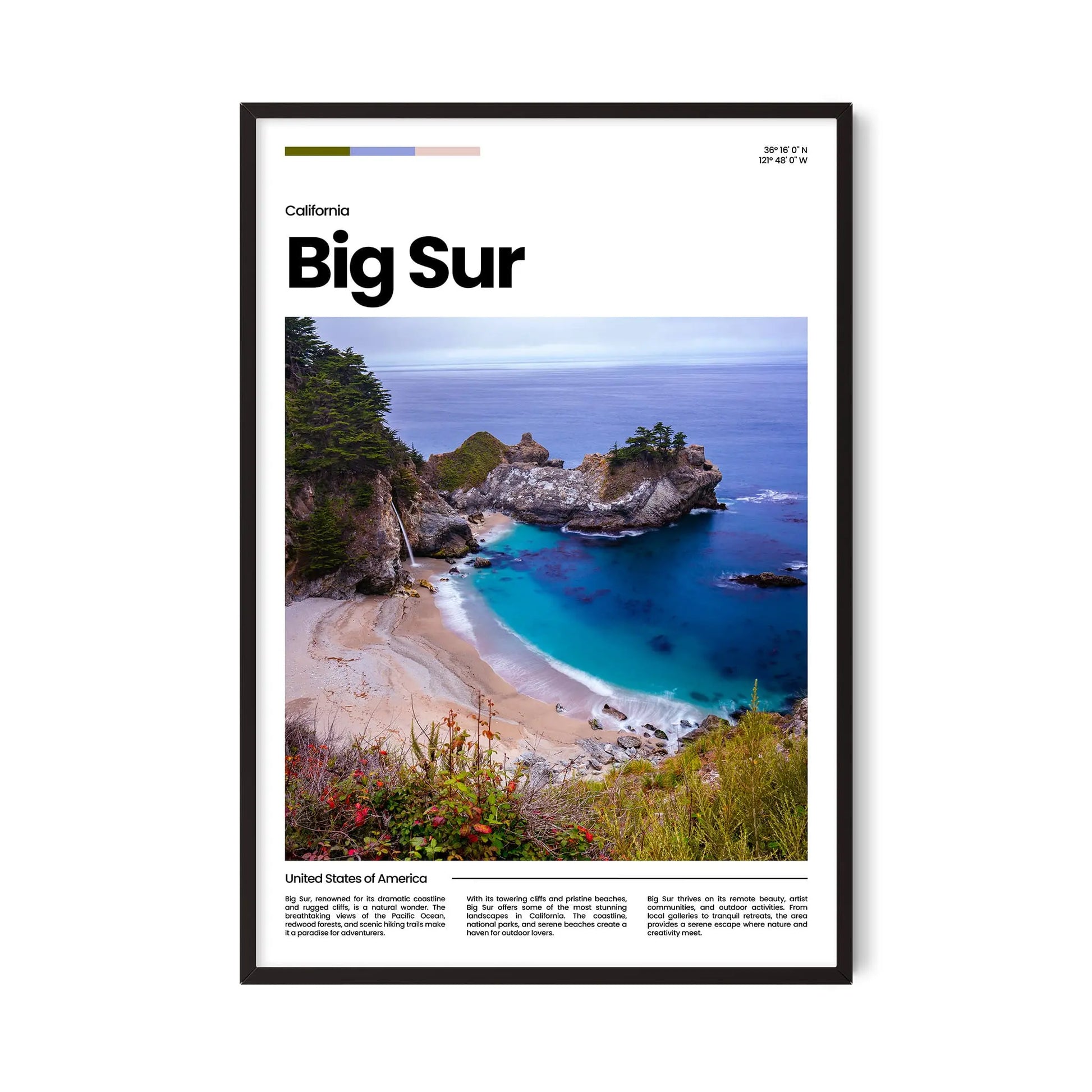 Big Sur Poster – Vintage Wall Art Print