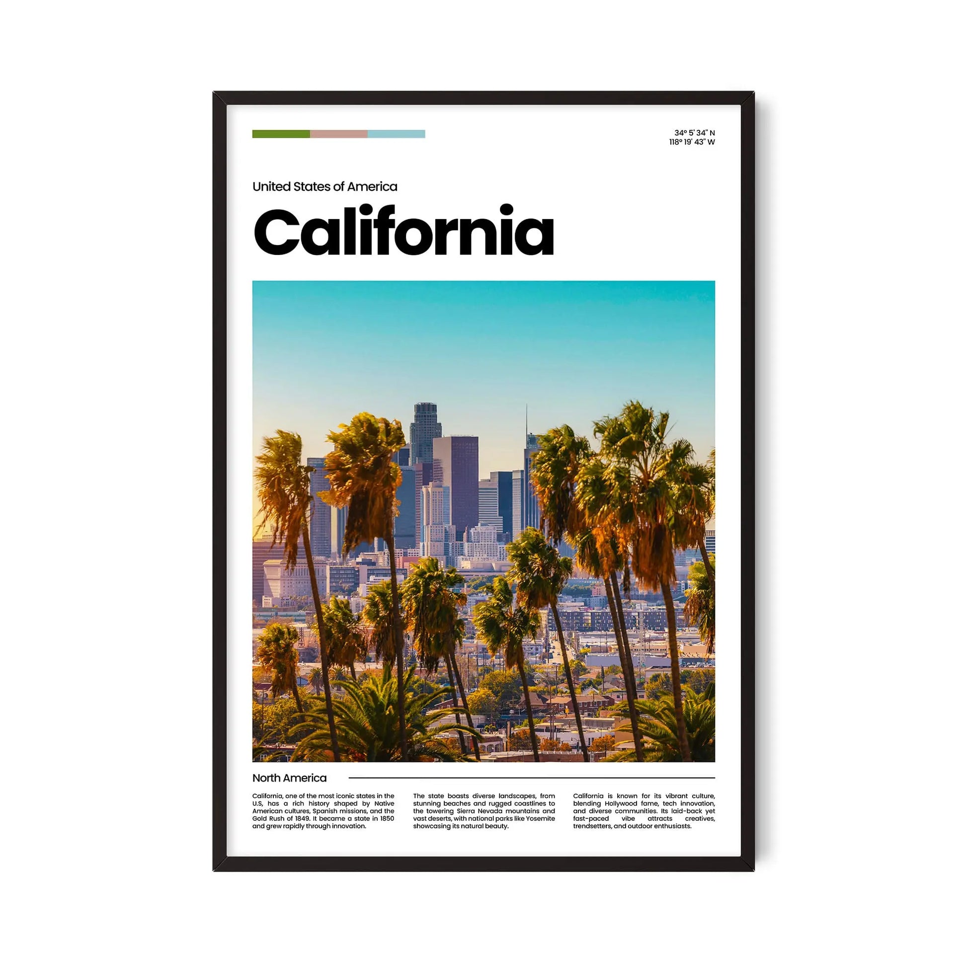 California Poster – Vintage Wall Art Print