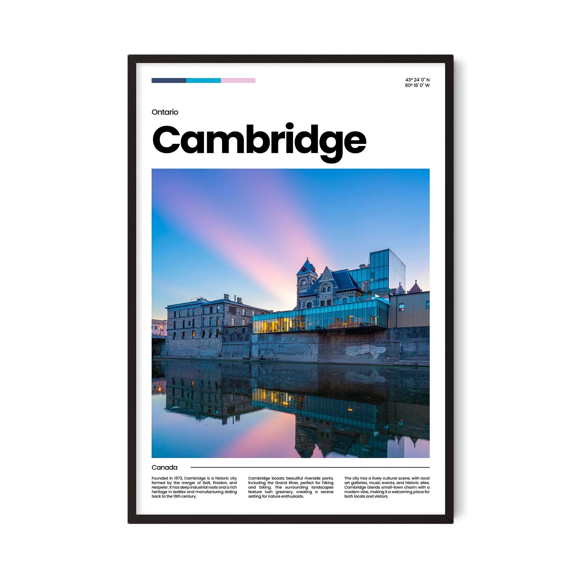 Cambridge Poster – Vintage Wall Art Print