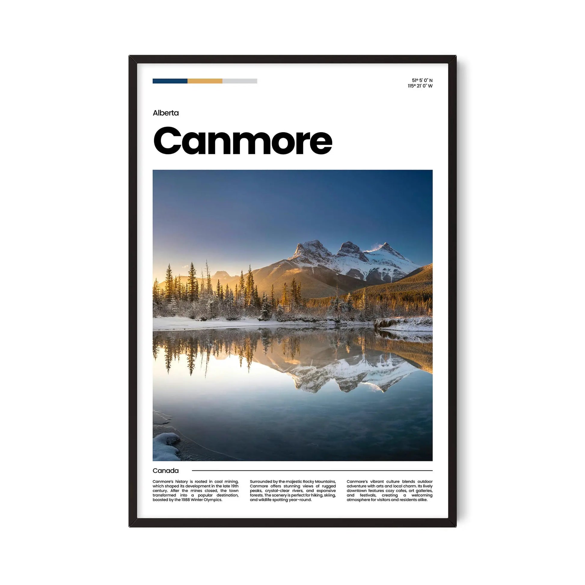Canmore Poster – Vintage Wall Art Print