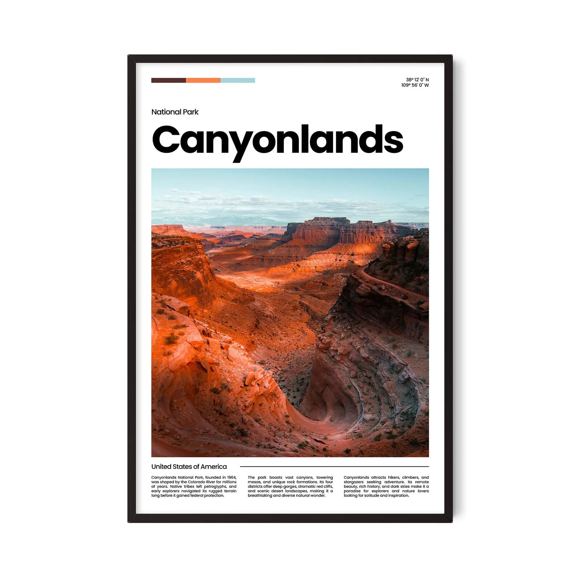 Canyonlands Poster – Vintage Wall Art Print