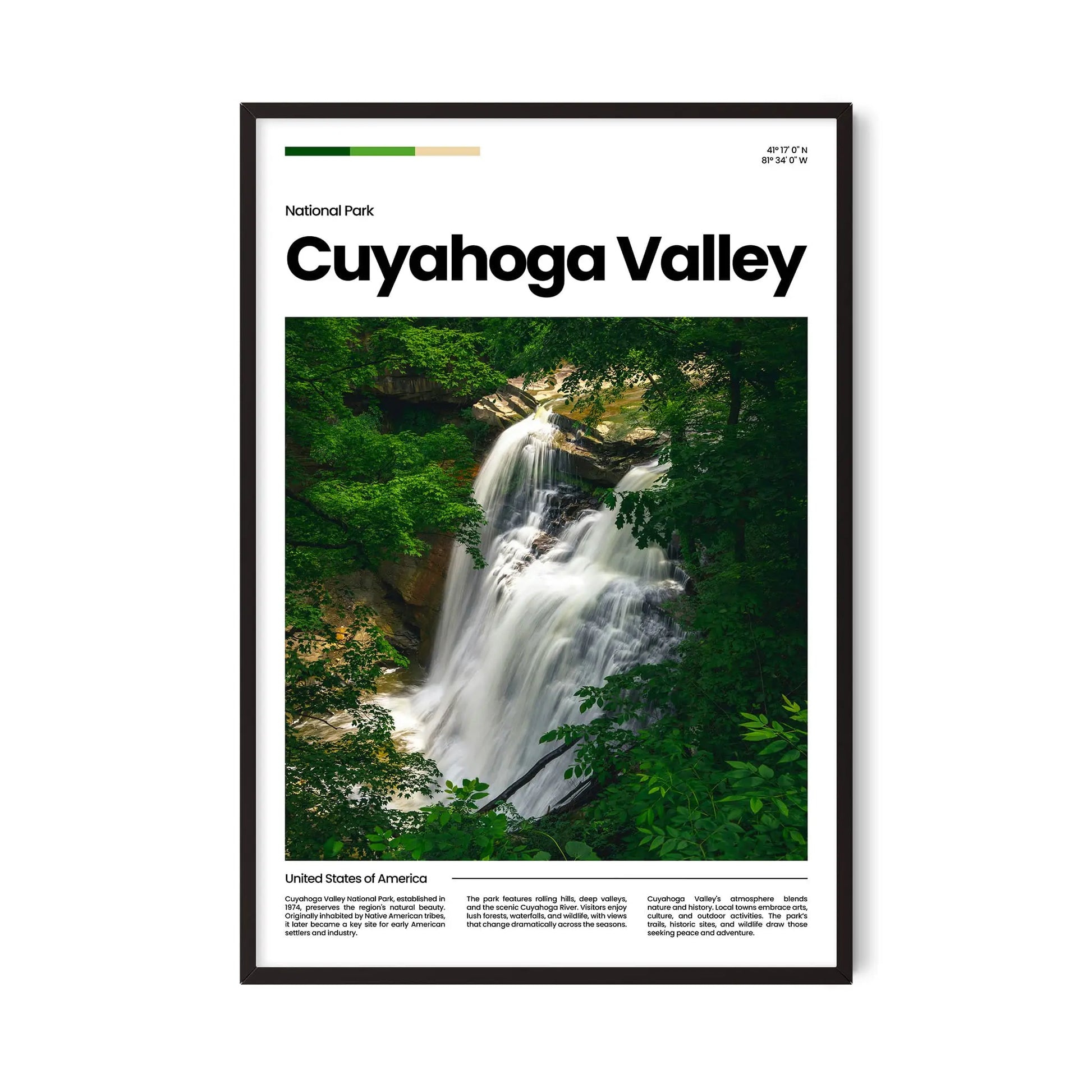 Cuyahoga Valley Poster – Vintage Wall Art Print