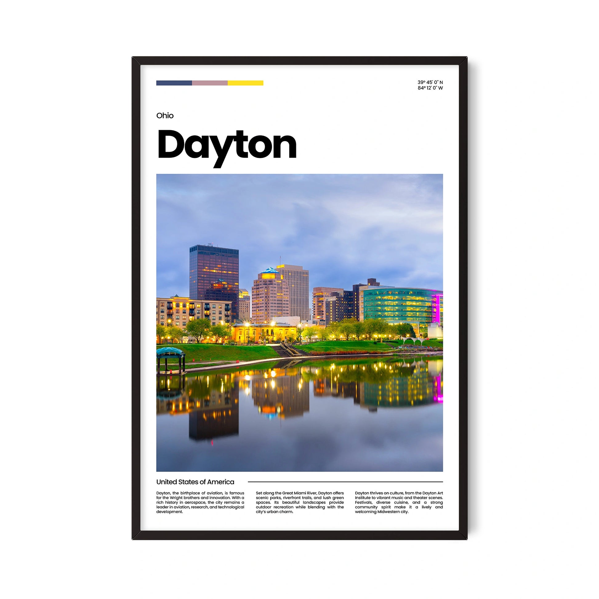 Dayton Poster – Vintage Wall Art Print