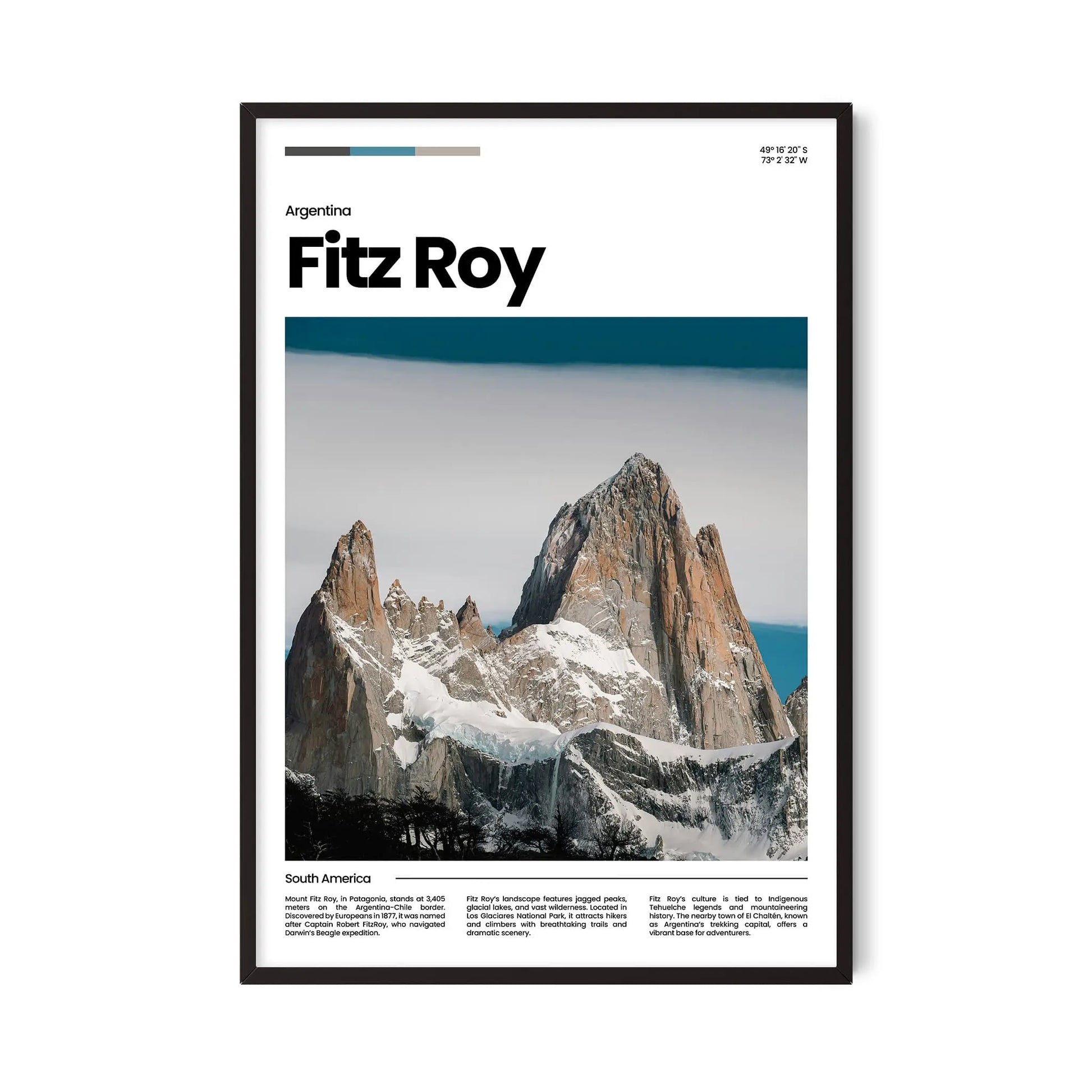 Fitz Roy Poster – Vintage Wall Art Print
