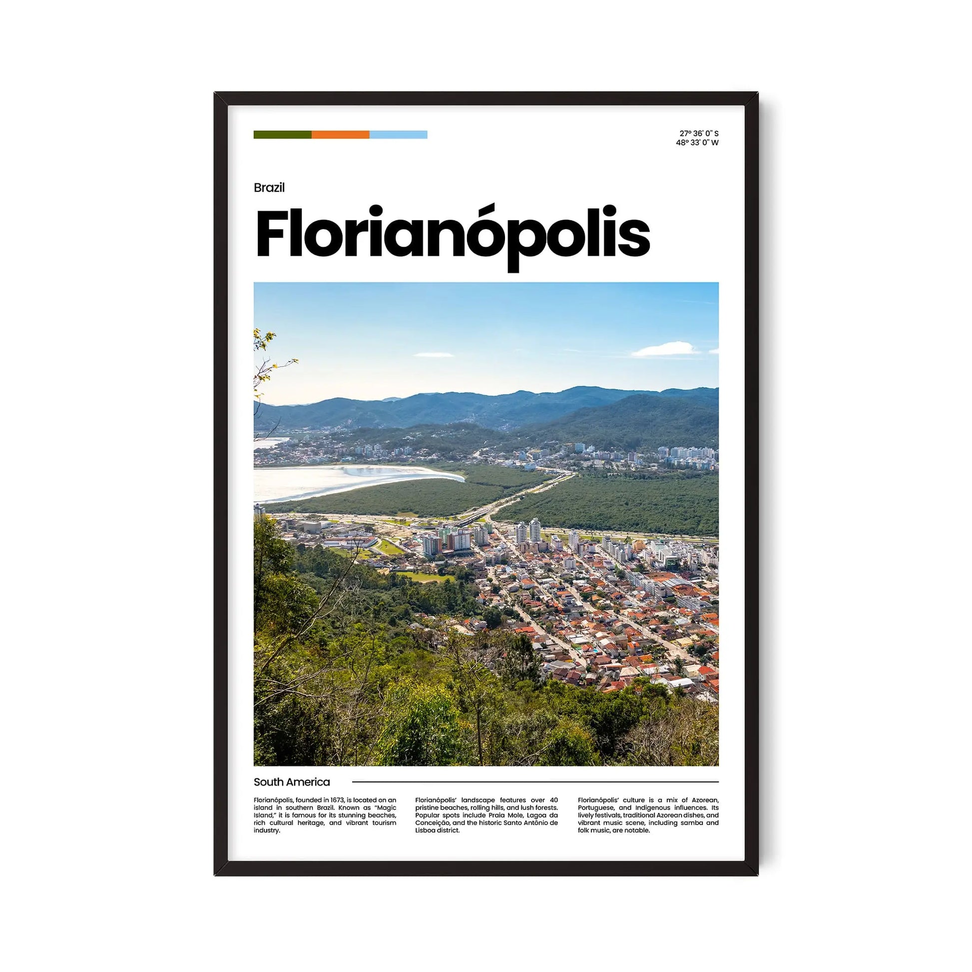 Florianópolis Poster – Vintage Wall Art Print