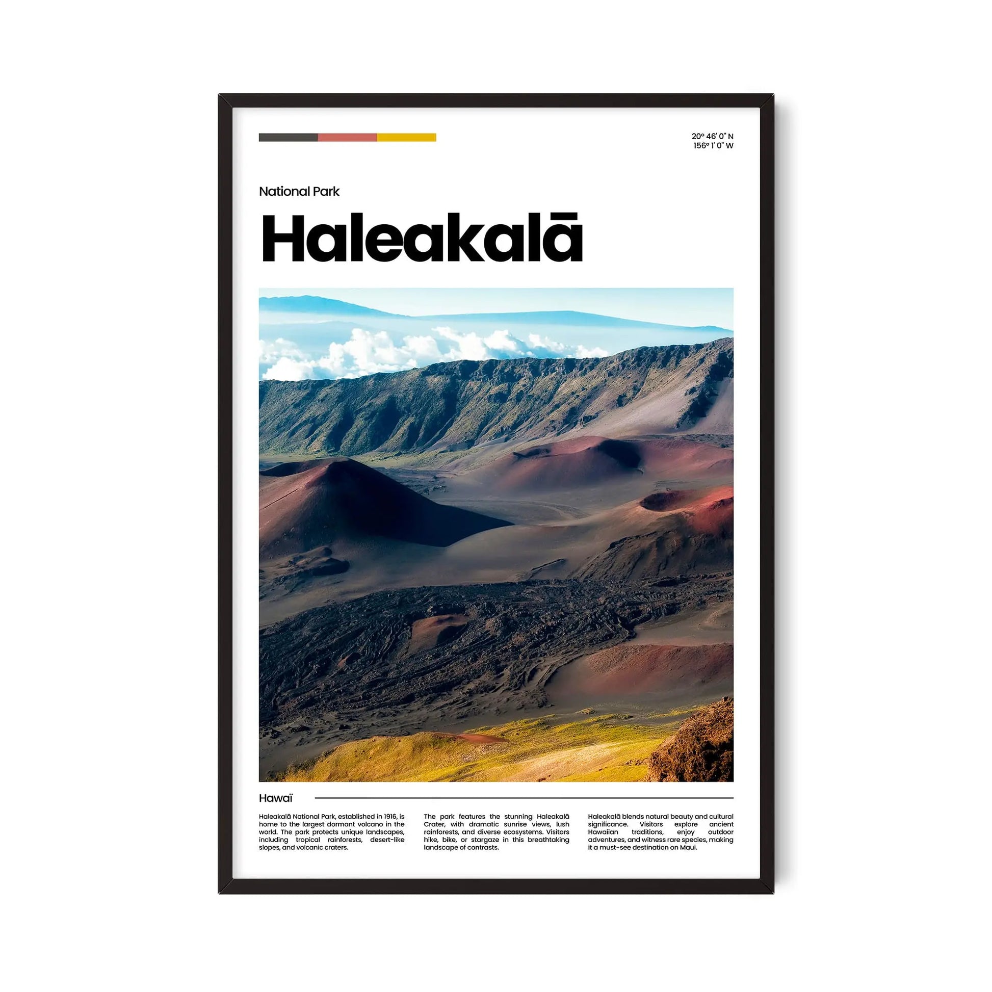 Haleakalā Poster – Vintage Wall Art Print