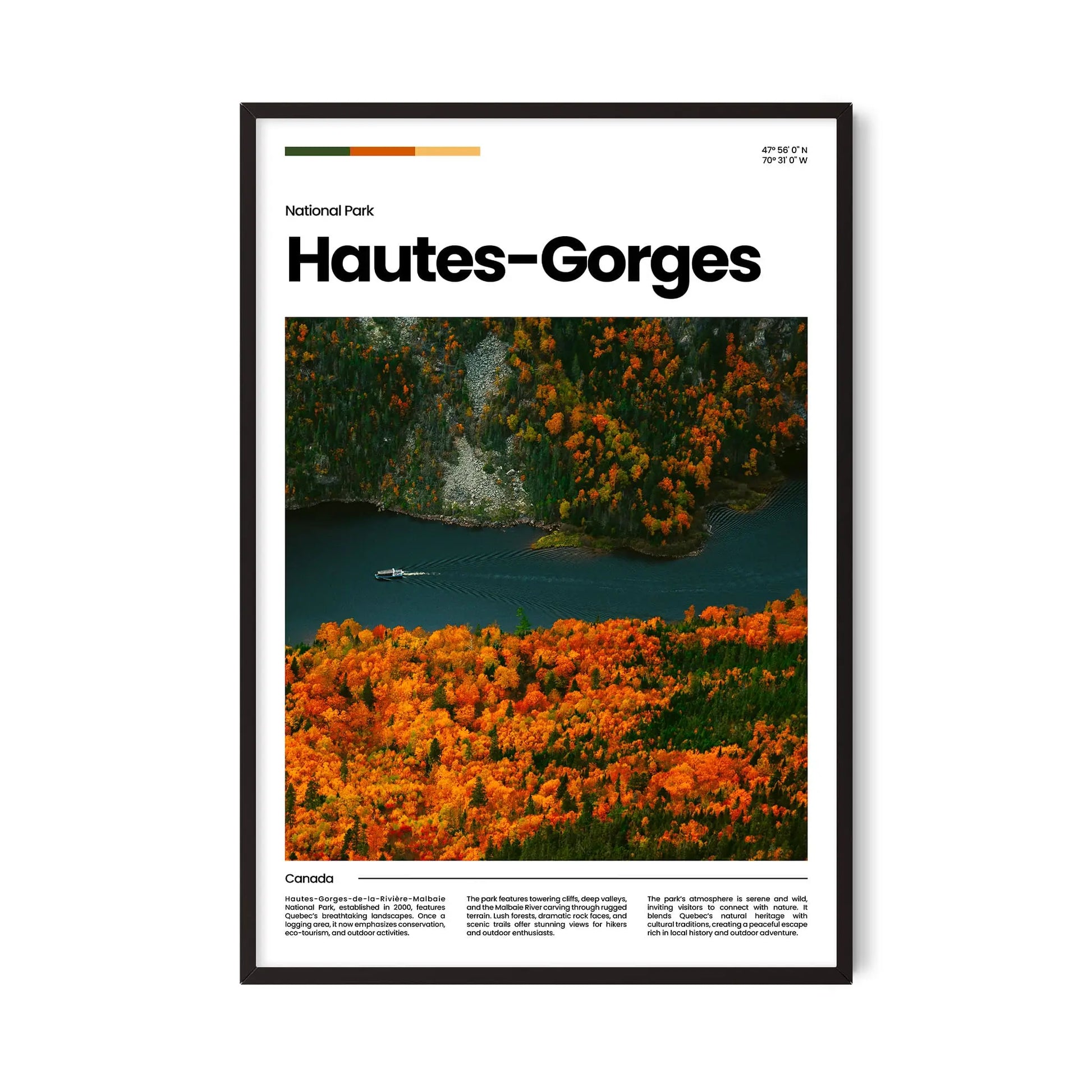 Hautes-Gorges Poster – Vintage Wall Art Print