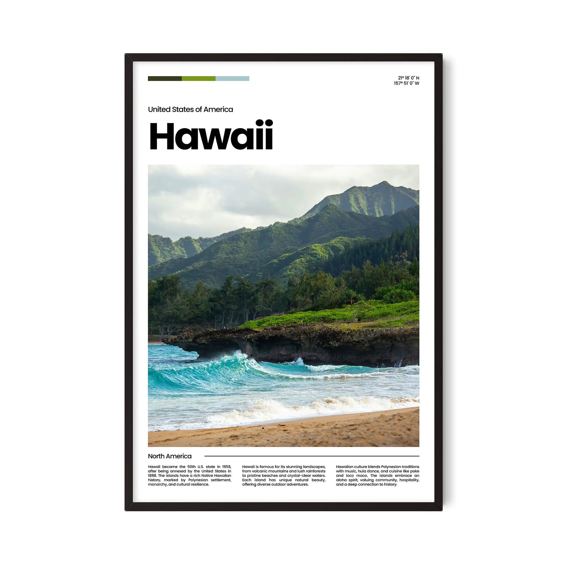 Hawaii Poster – Vintage Wall Art Print