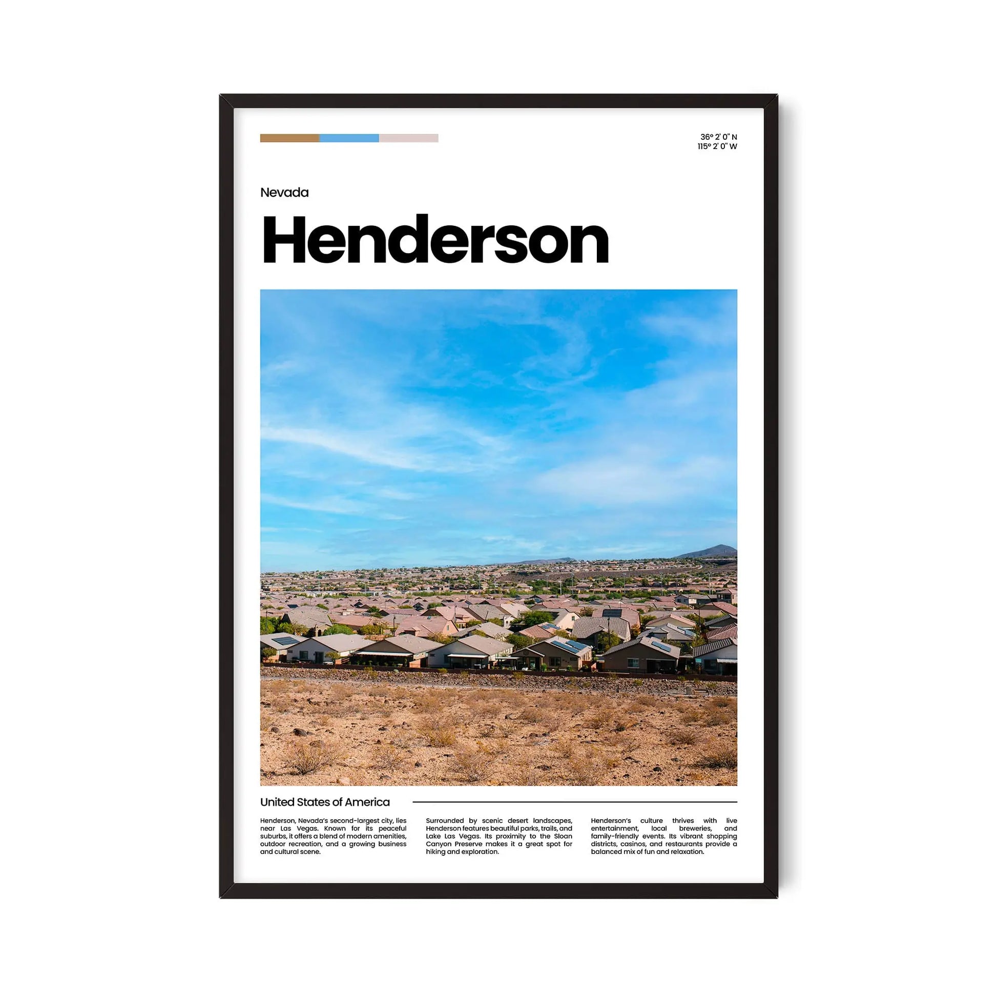 Henderson Poster – Vintage Wall Art Print