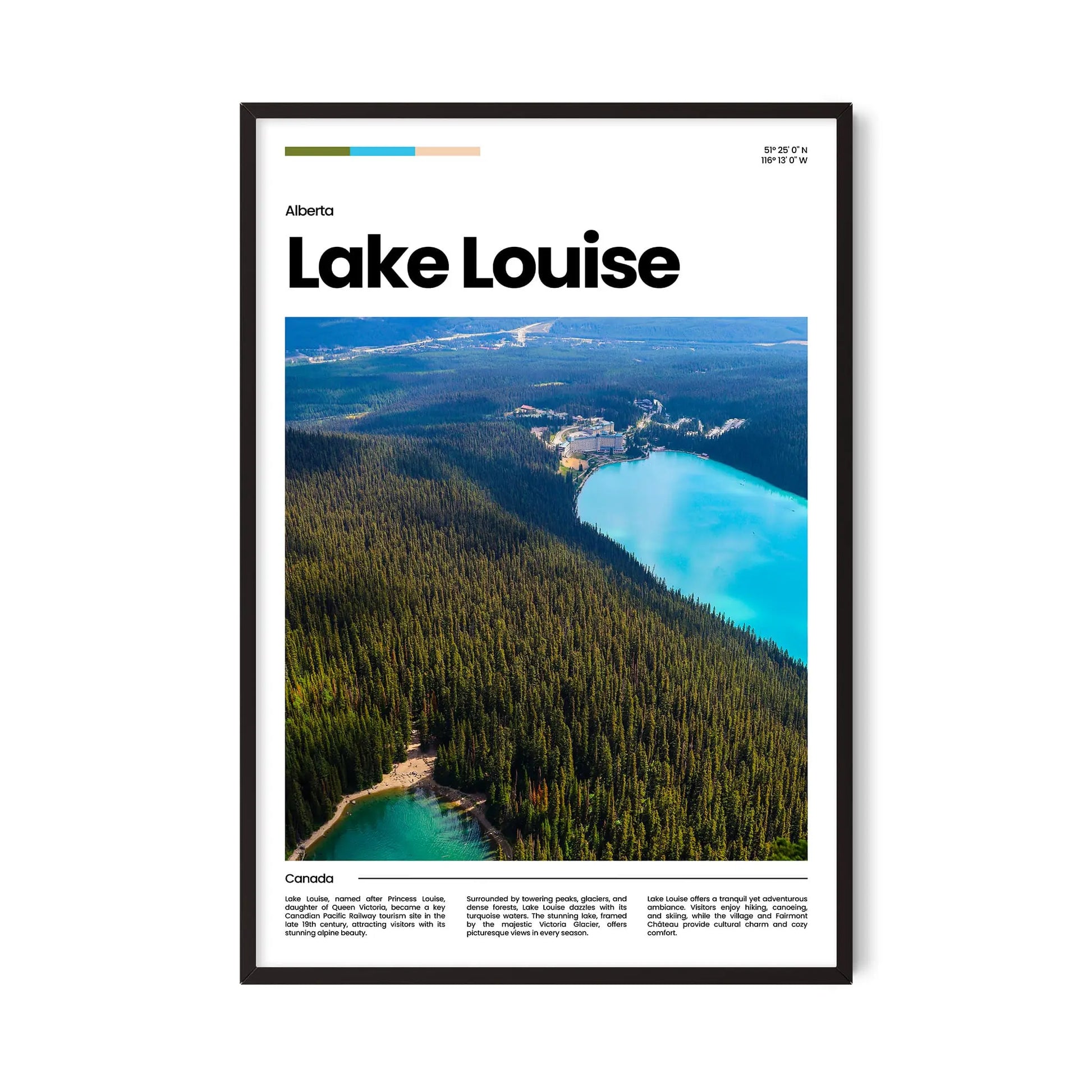 Lake Louise Poster – Vintage Wall Art Print