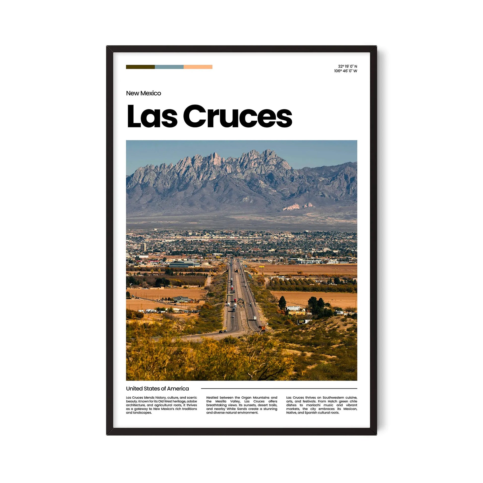 Las Cruces Poster – Vintage Wall Art Print
