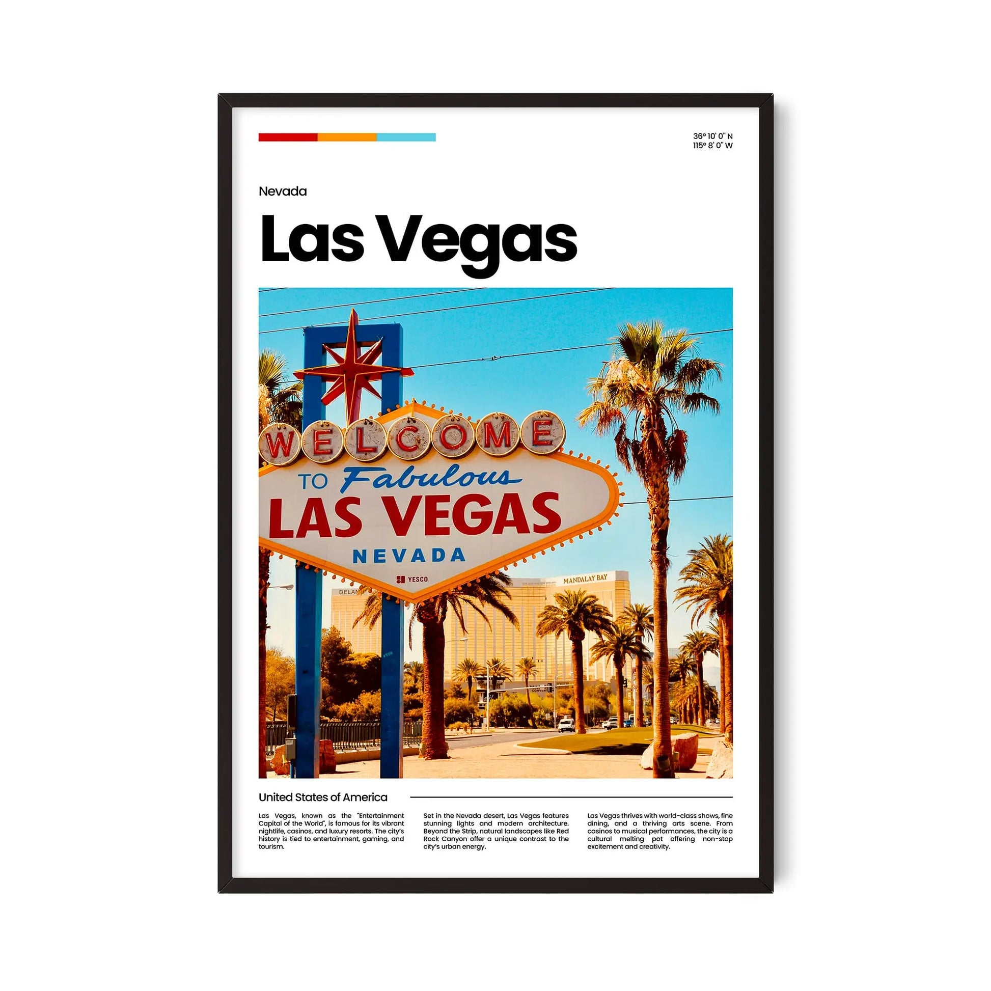 Las Vegas Poster – Vintage Wall Art Print