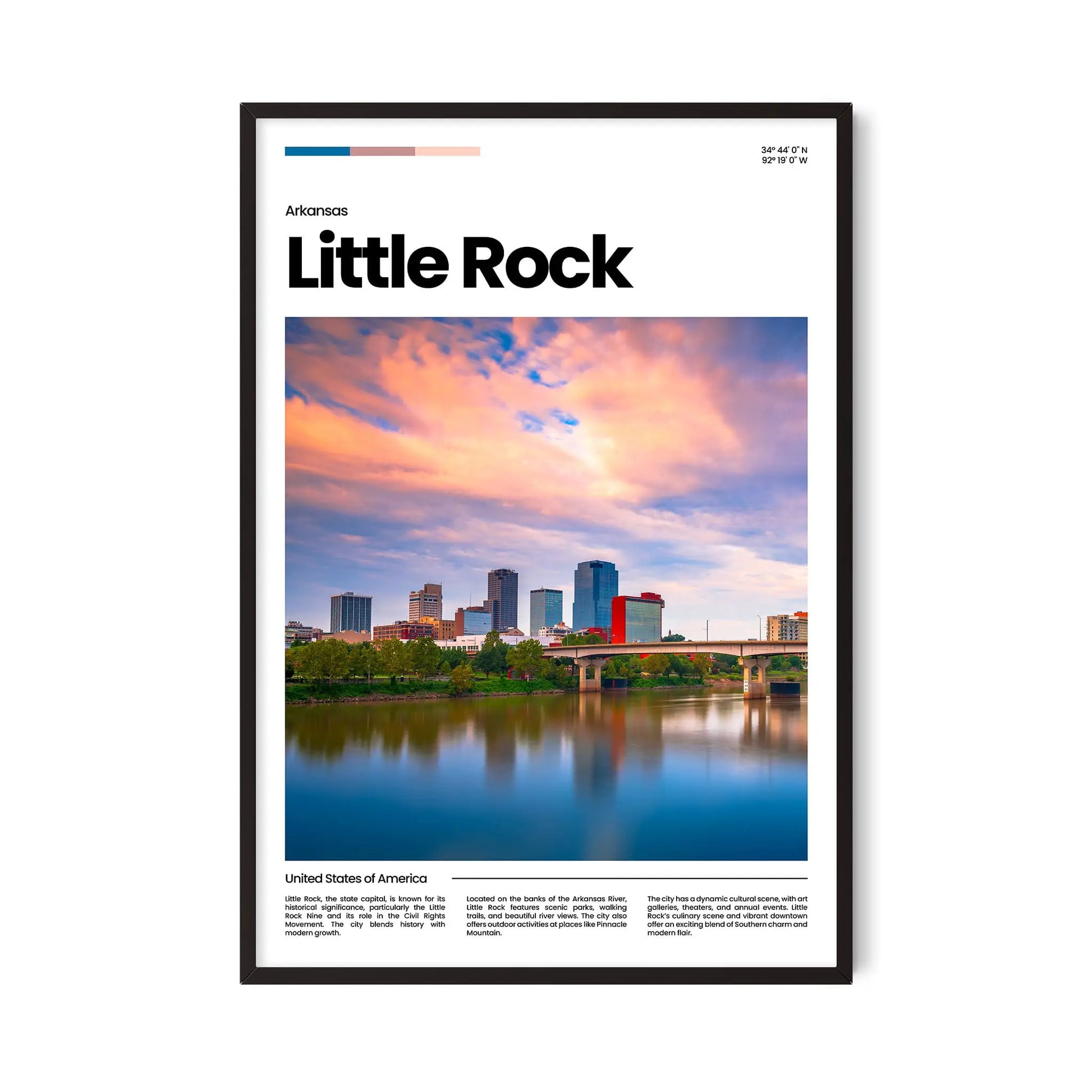 Little Rock Poster – Vintage Wall Art Print