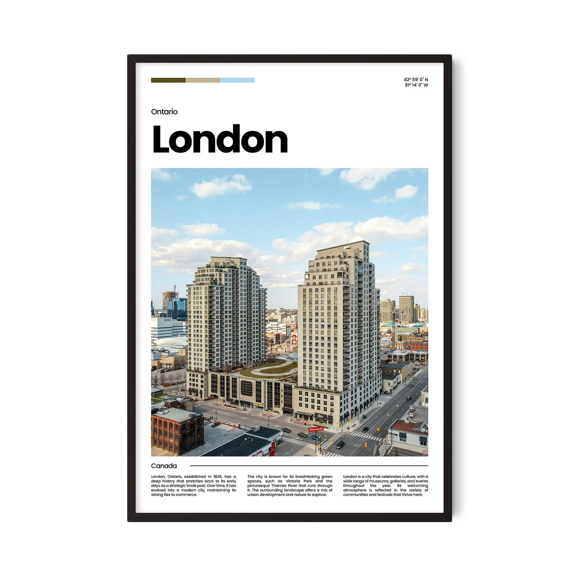 London Poster – Vintage Wall Art Print