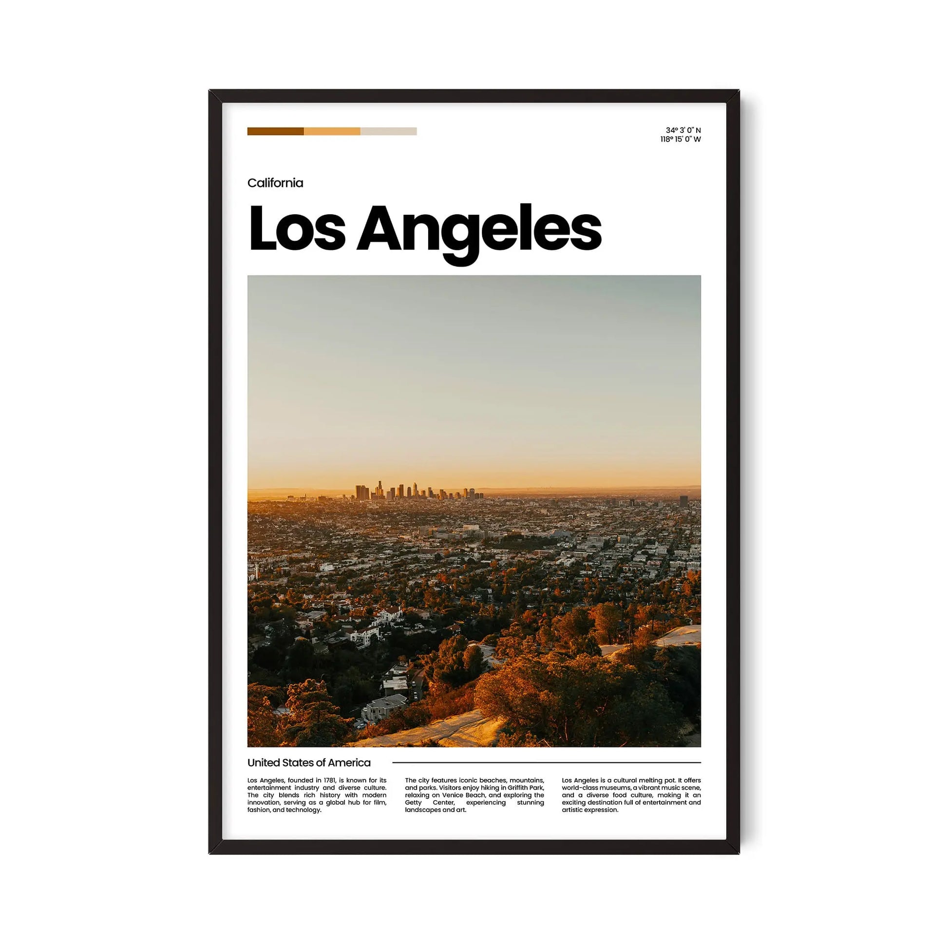 Los Angeles Poster – Vintage Wall Art Print