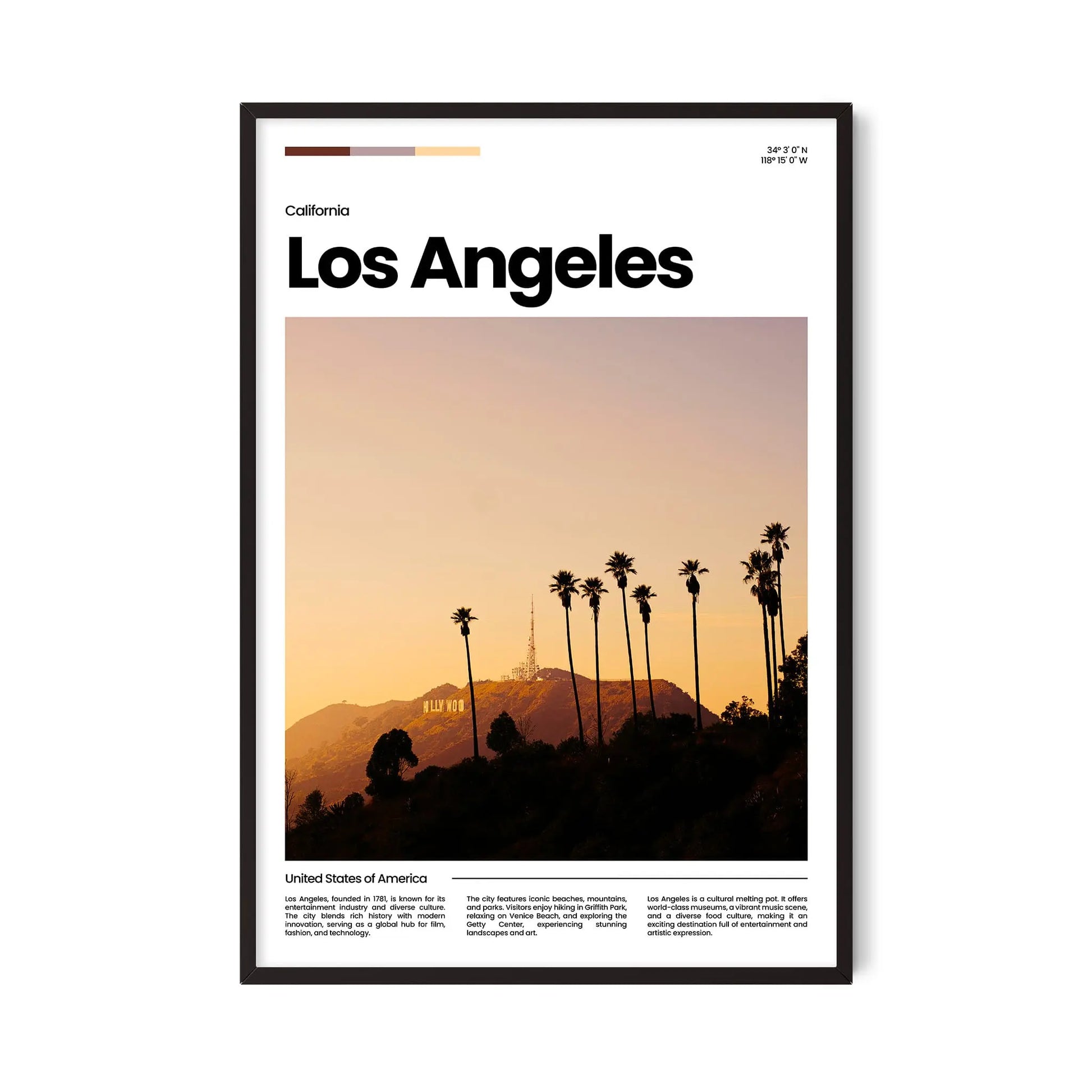 Los Angeles Poster – Vintage Wall Art Print