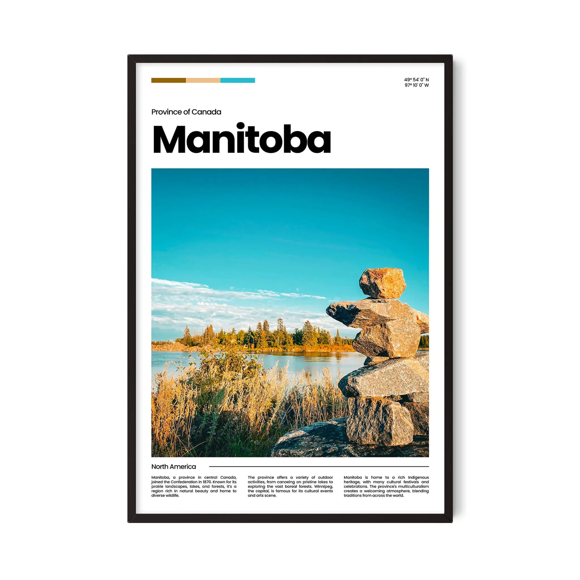 Manitoba Poster – Vintage Wall Art Print