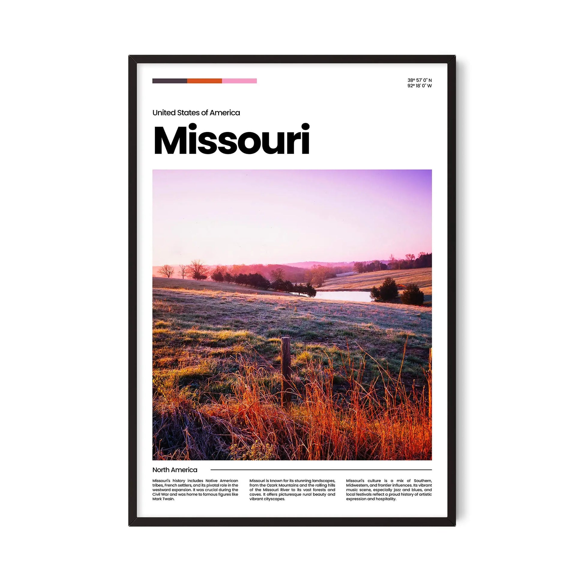 Missouri Poster – Vintage Wall Art Print