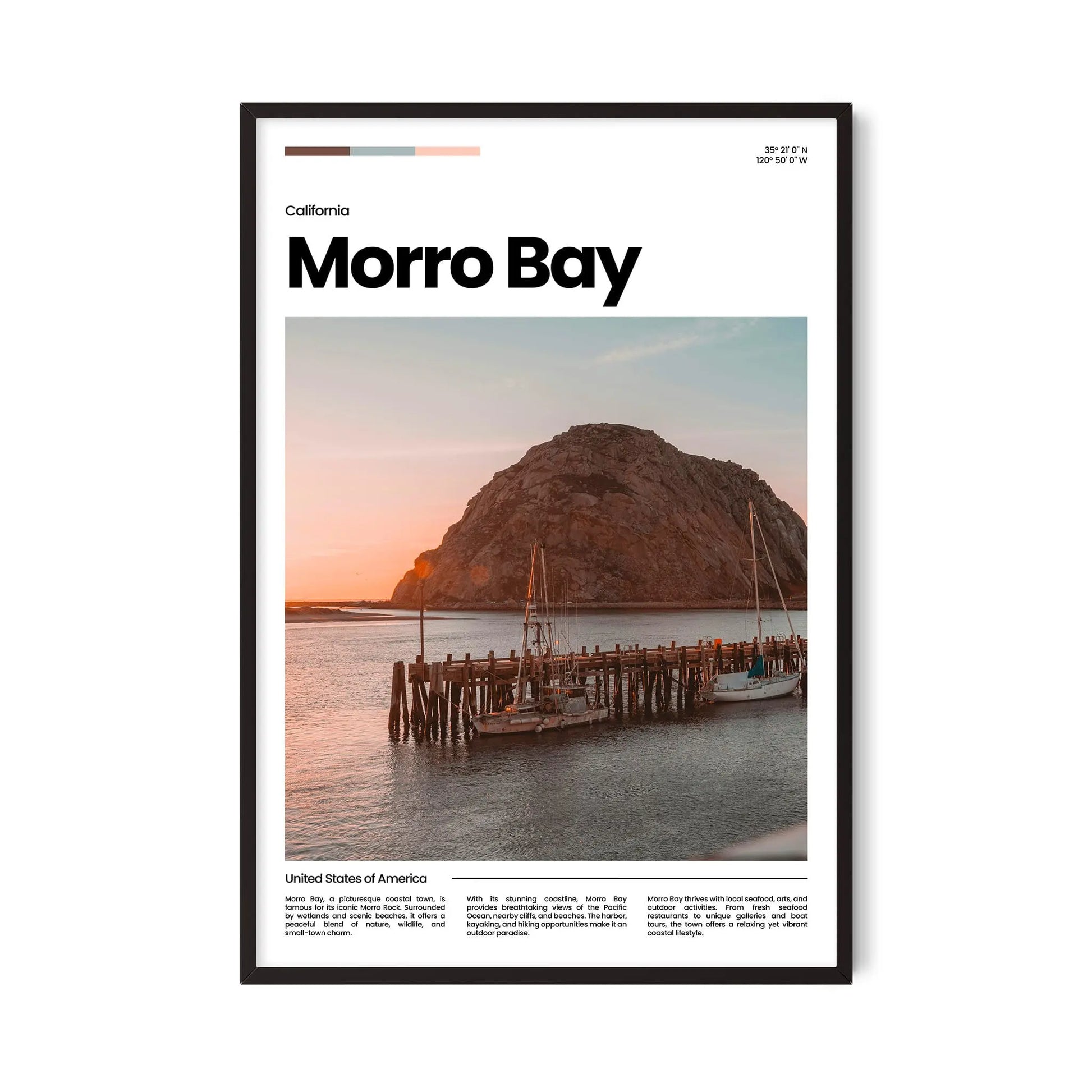 Morro Bay Poster – Vintage Wall Art Print