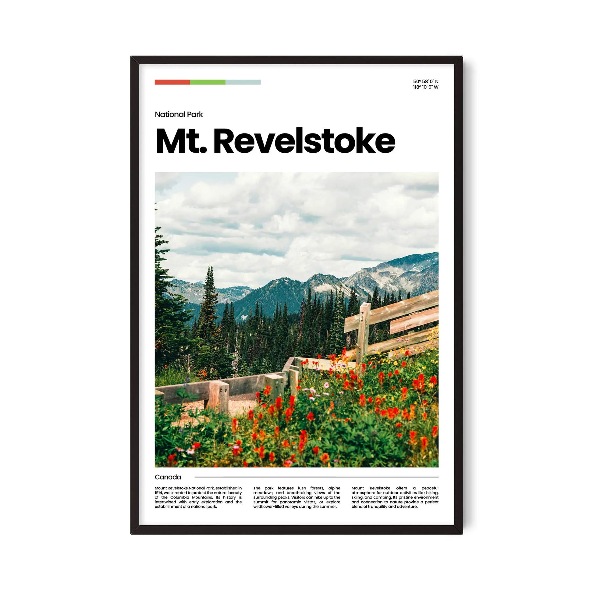 Mount Revelstoke Poster – Vintage Wall Art Print