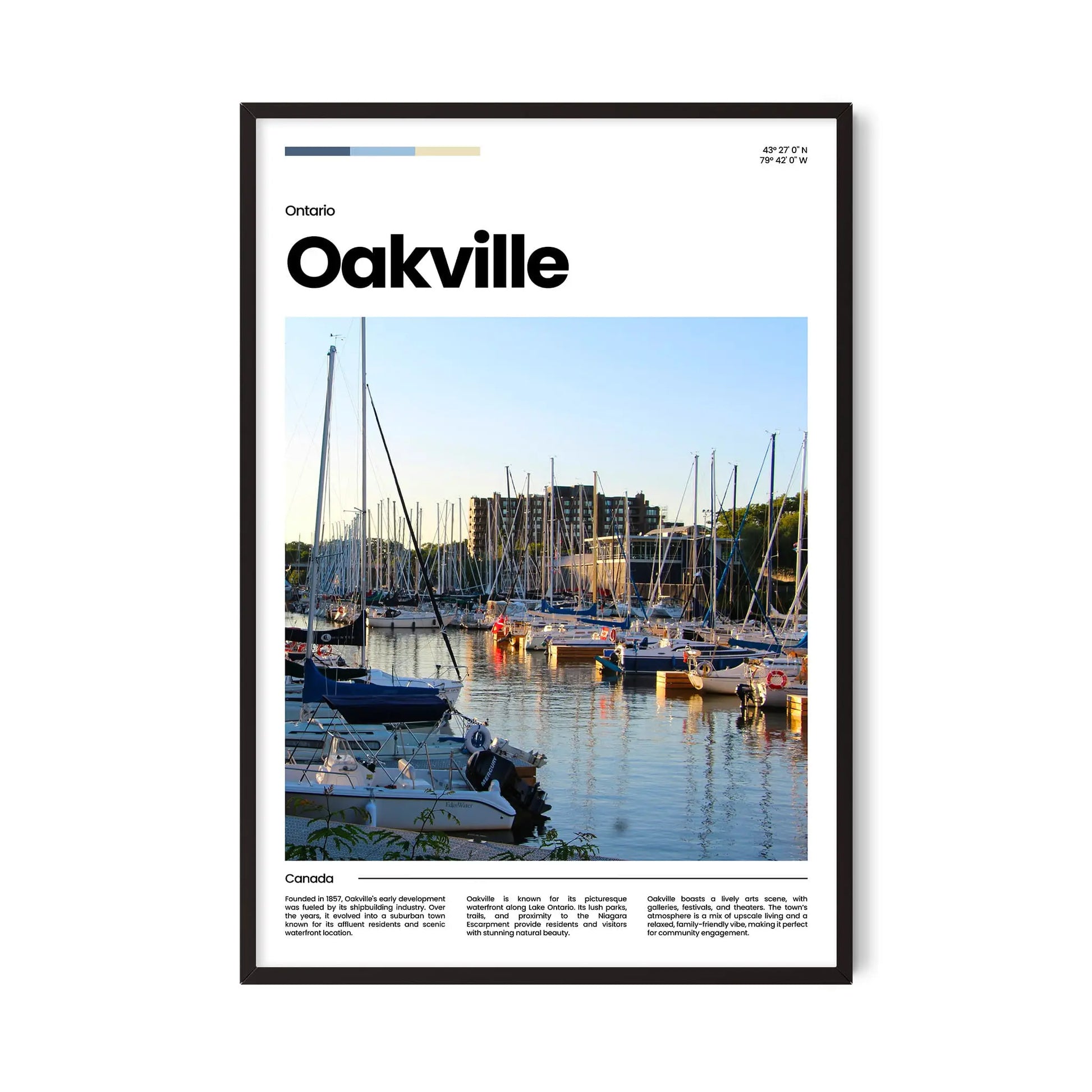 Oakville Poster – Vintage Wall Art Print
