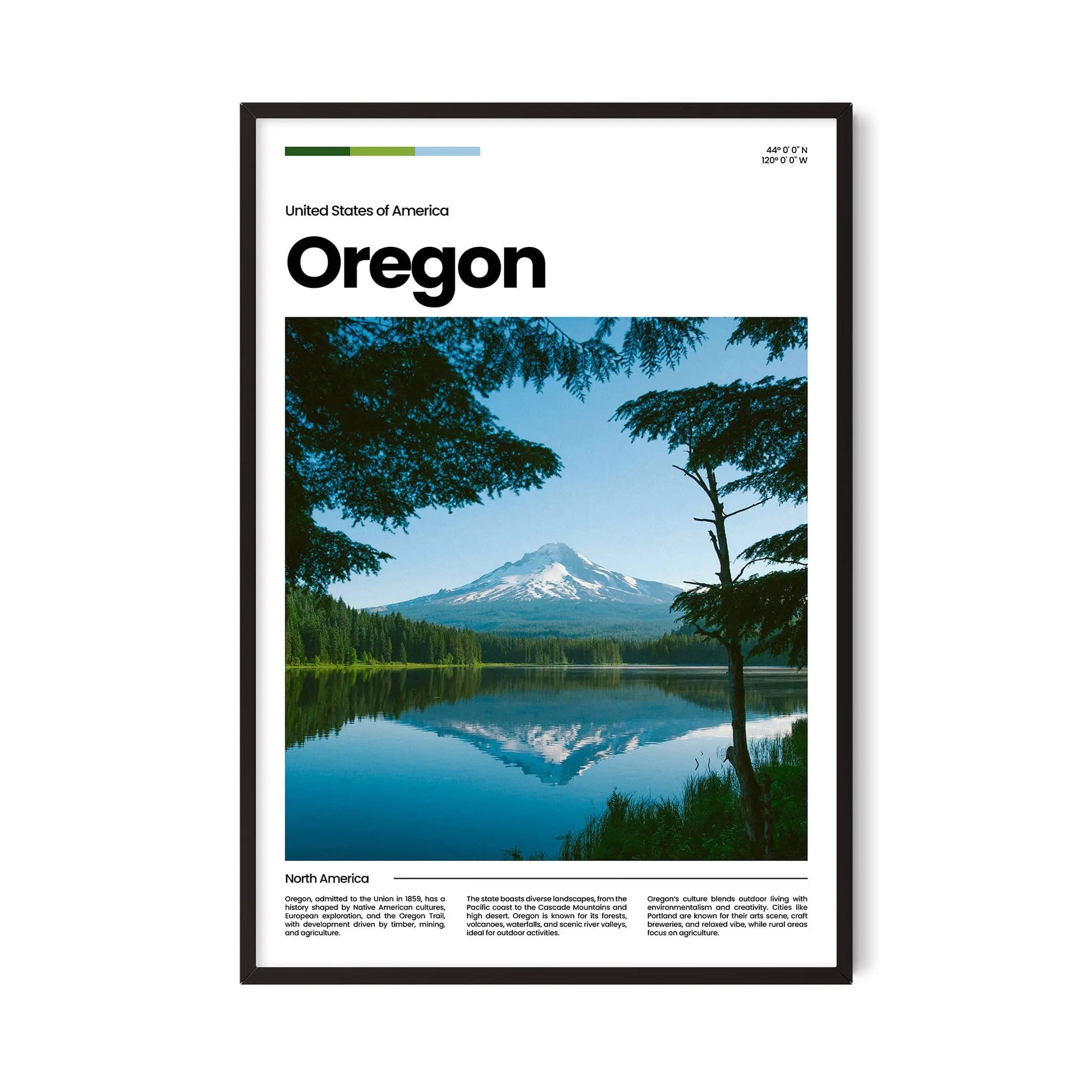 Oregon Poster – Vintage Wall Art Print