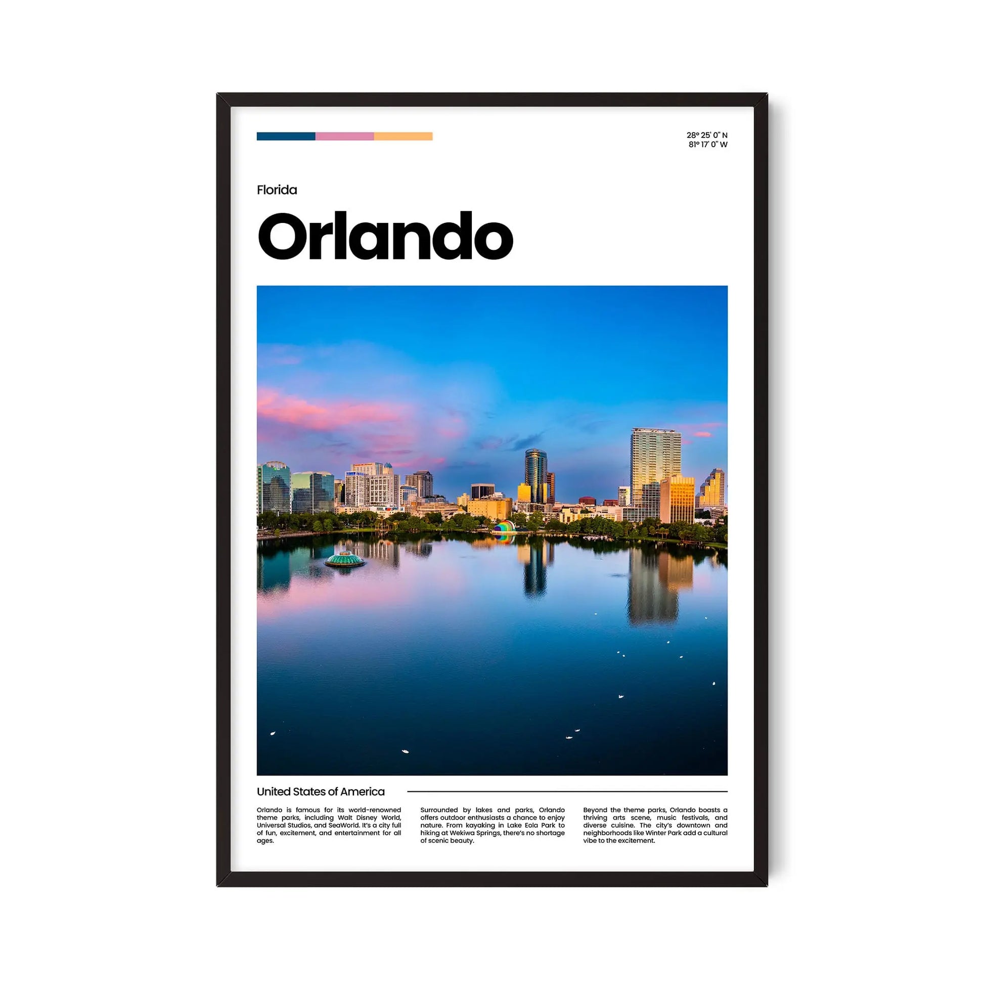 Orlando Poster – Vintage Wall Art Print