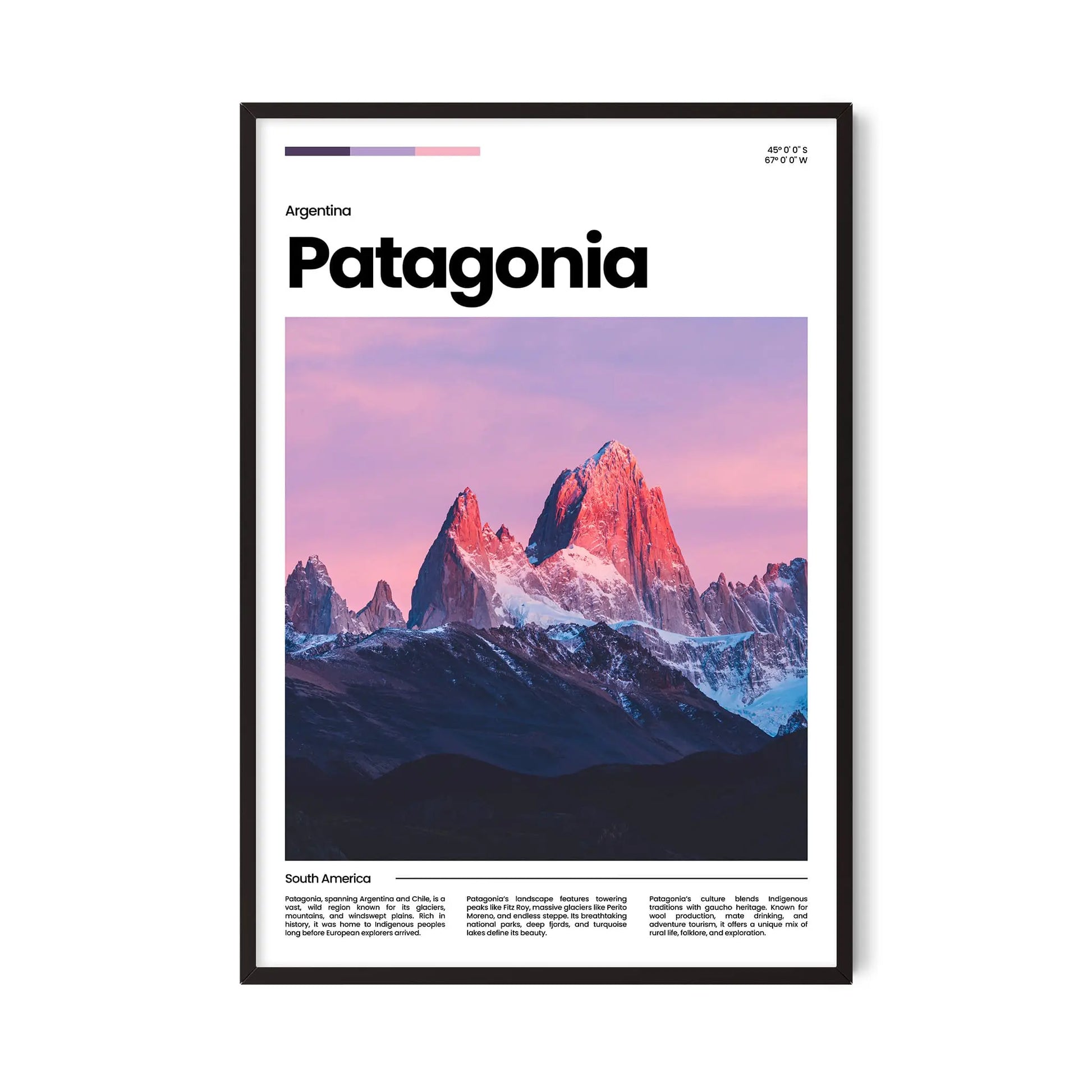 Patagonia Poster – Vintage Wall Art Print
