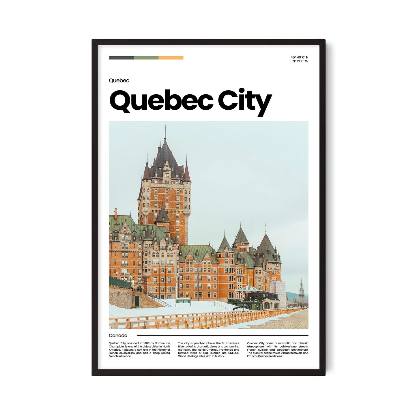 Quebec City Poster
