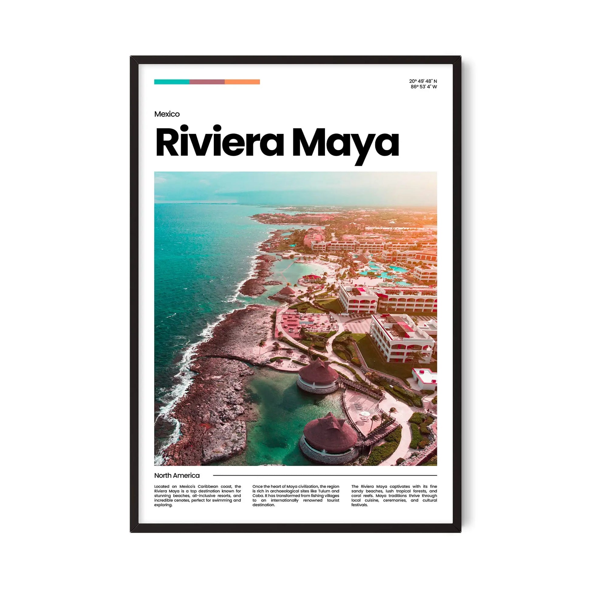 Riviera Maya Poster – Vintage Wall Art Print