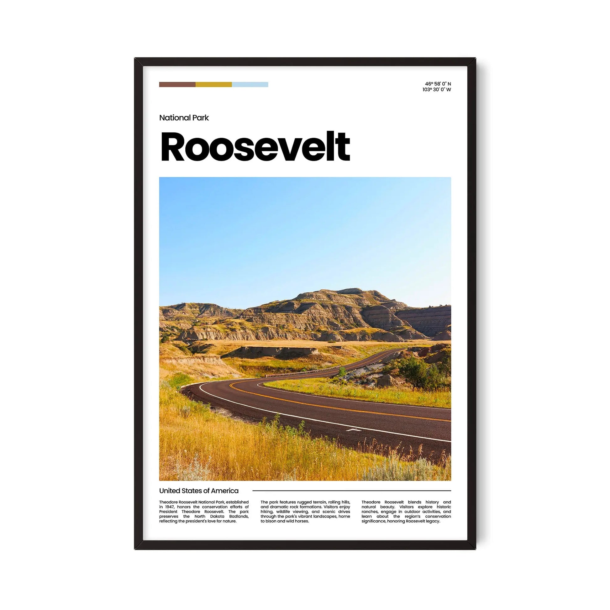 Roosevelt Poster – Vintage Wall Art Print