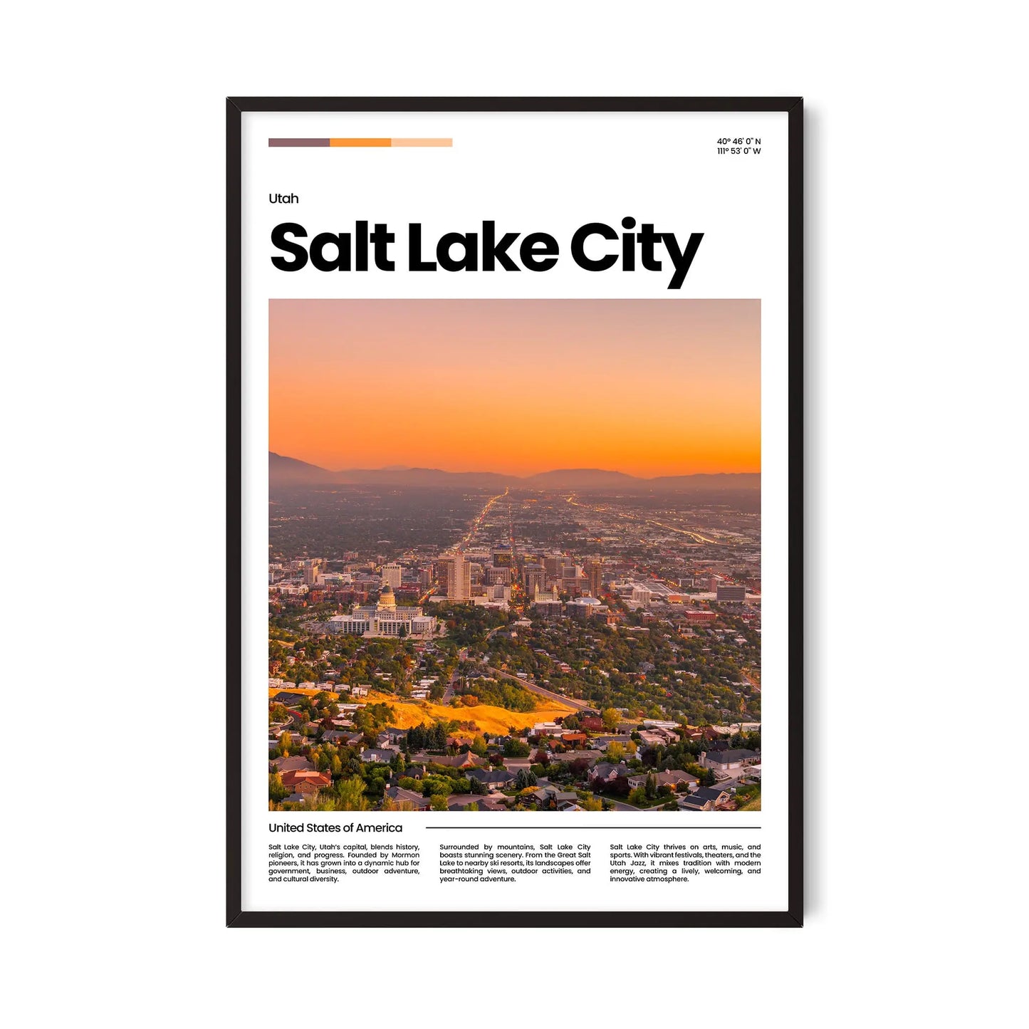Salt Lake City Poster