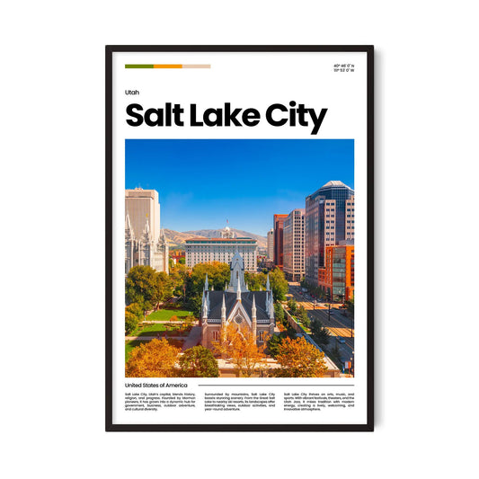 Salt Lake City Poster