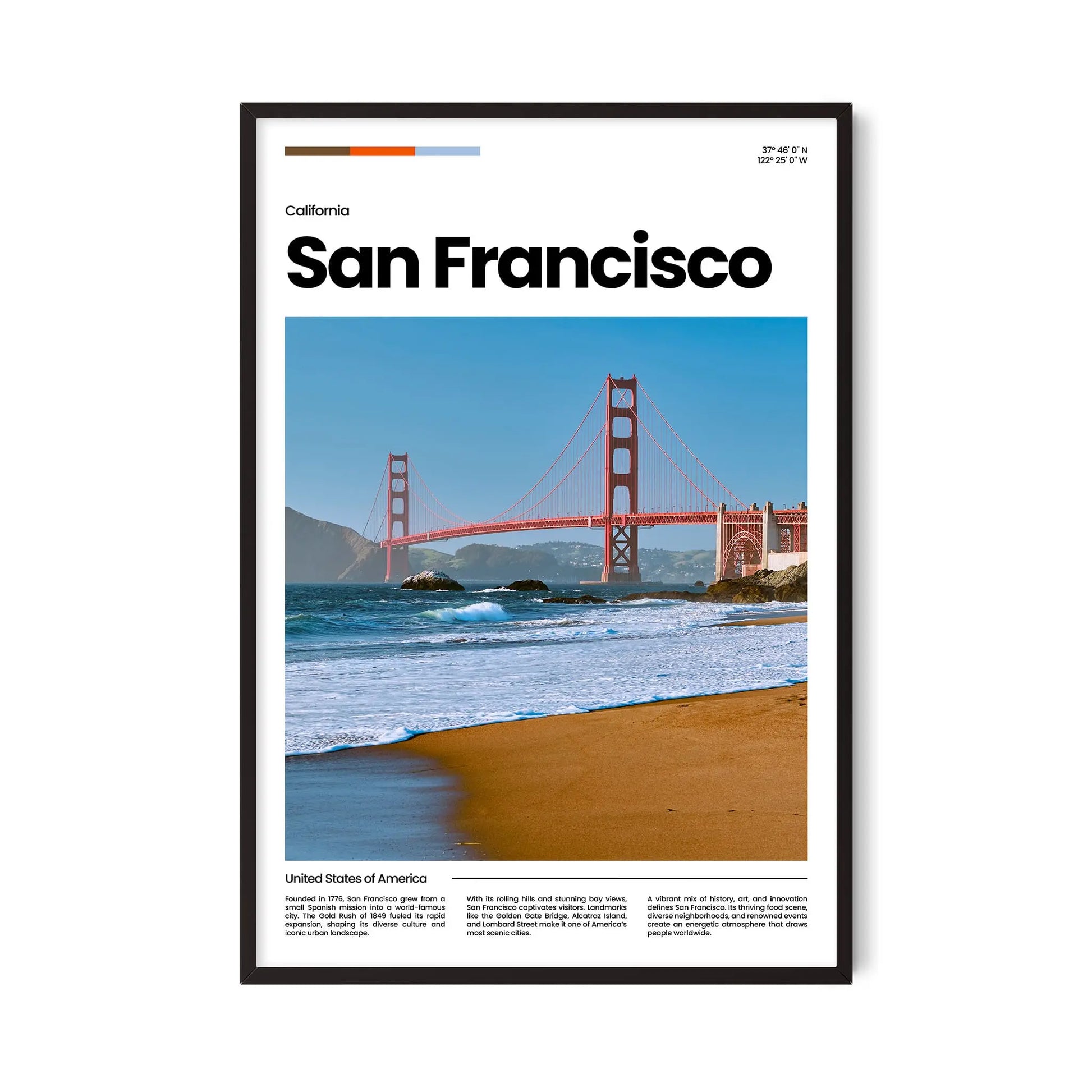 San Francisco Poster – Vintage Wall Art Print