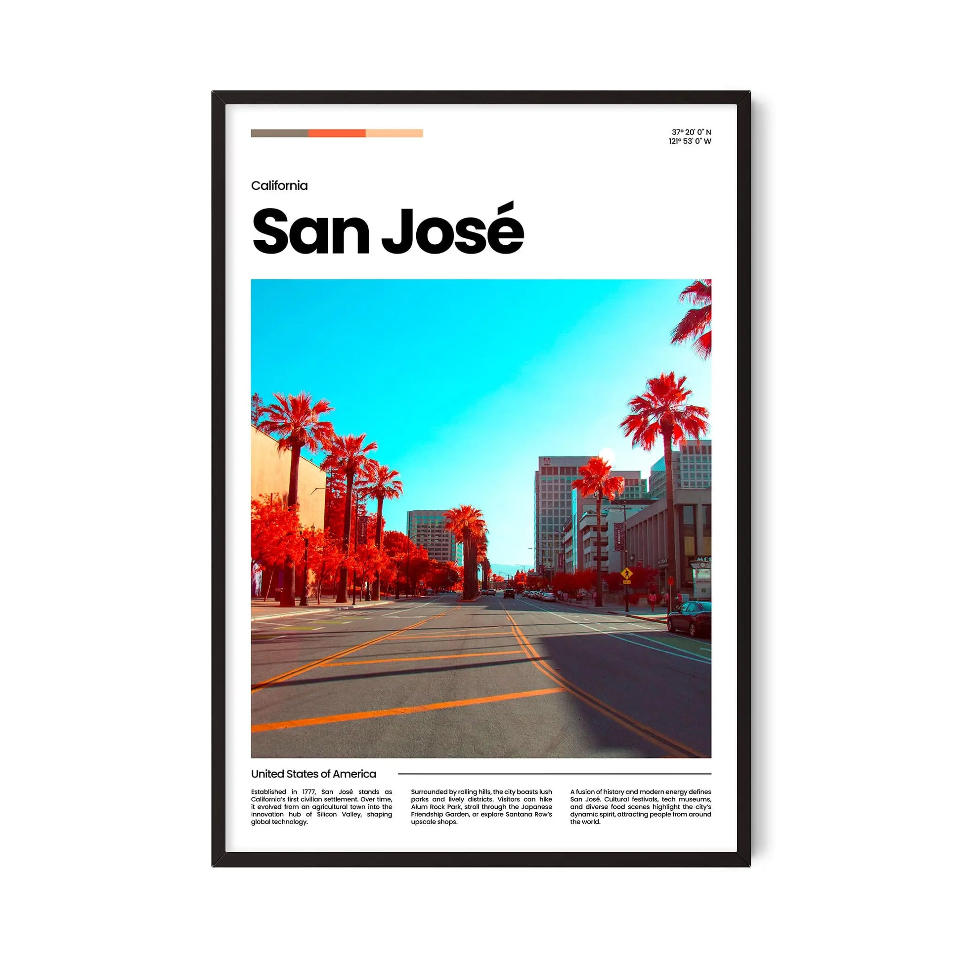 San José Poster – Vintage Wall Art Print