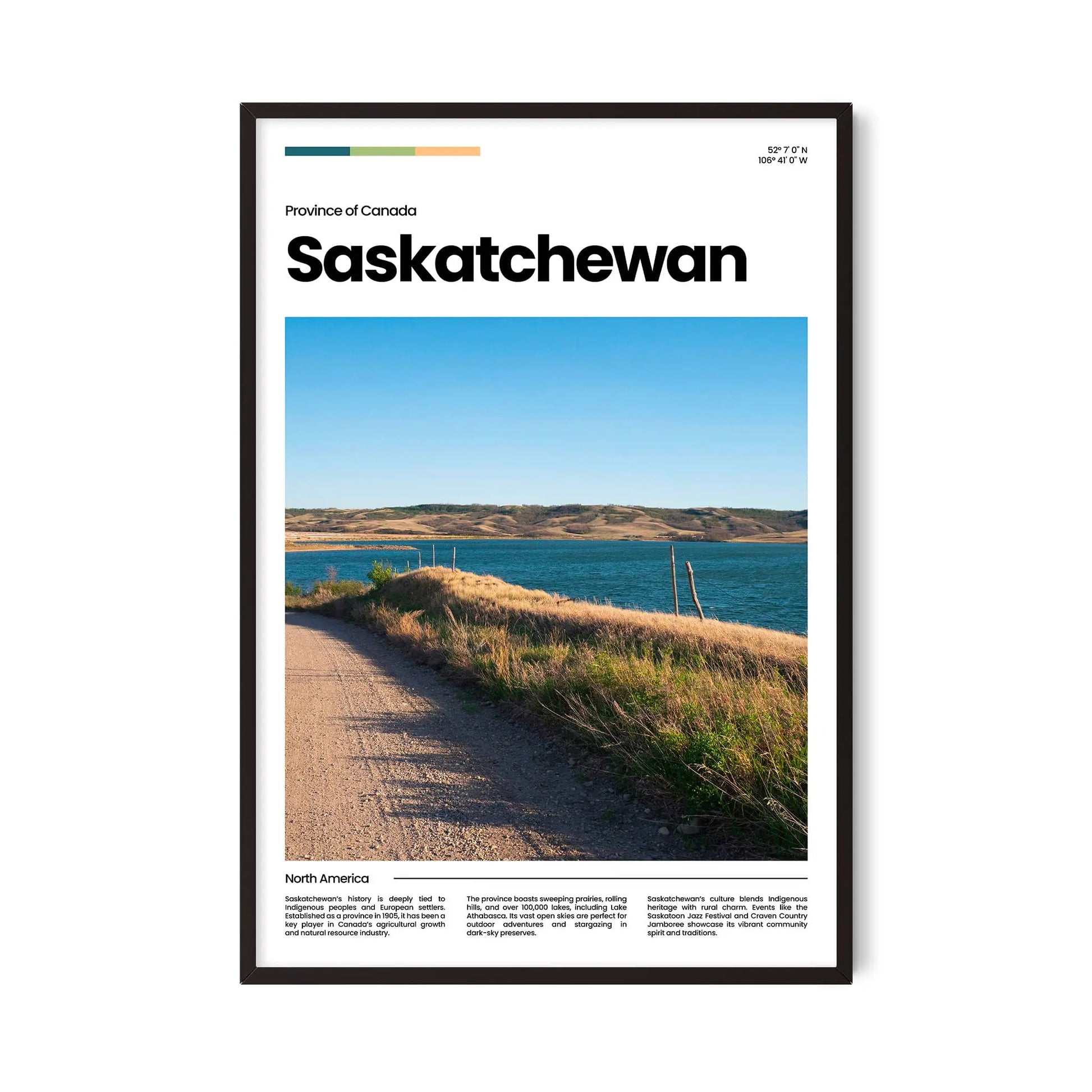 Saskatchewan Poster – Vintage Wall Art Print