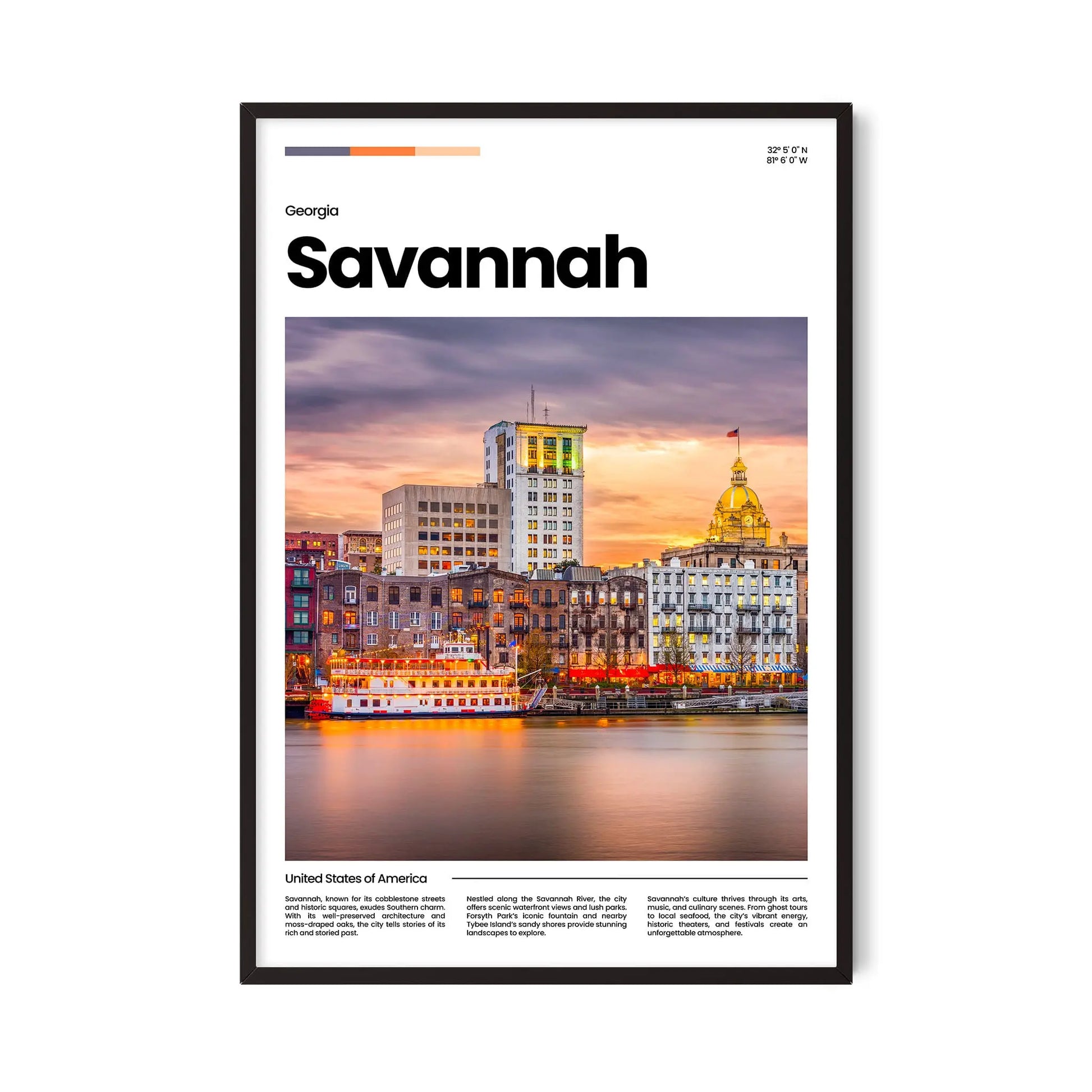 Savannah Poster – Vintage Wall Art Print