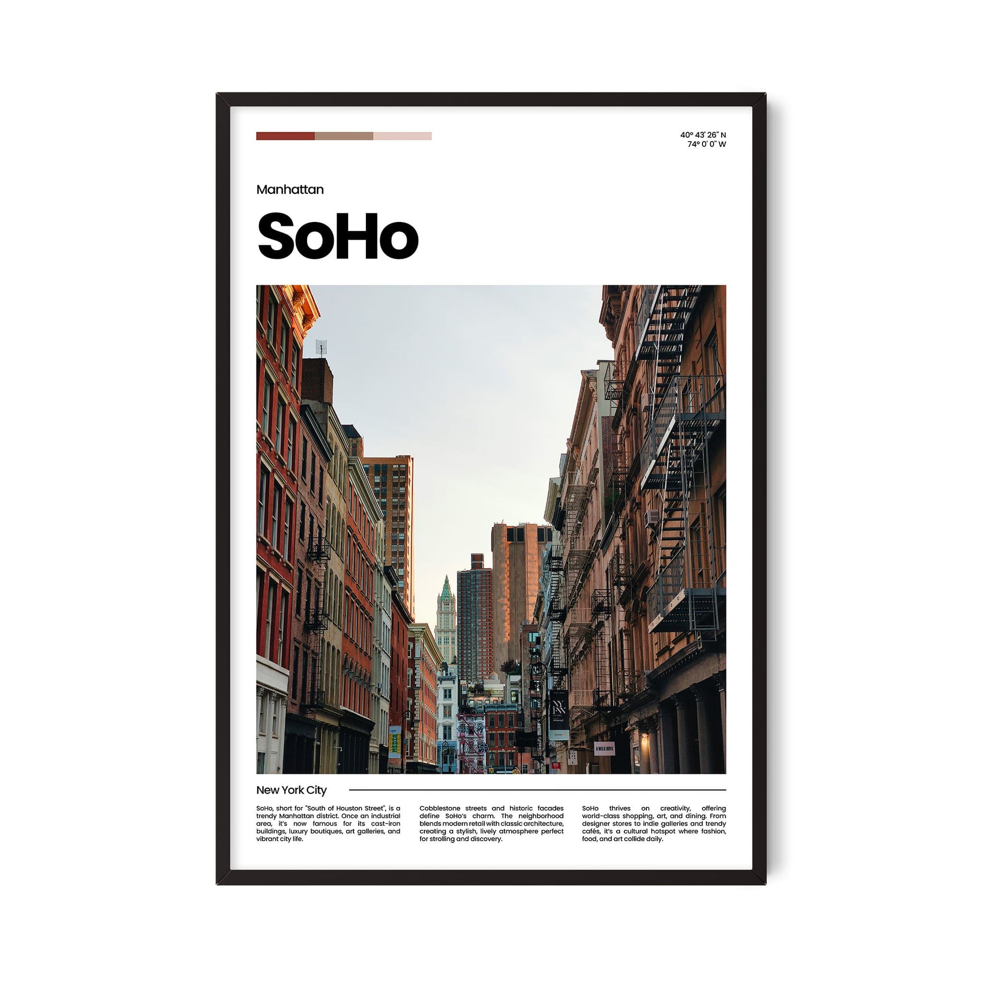 SoHo Poster – Vintage Wall Art Print