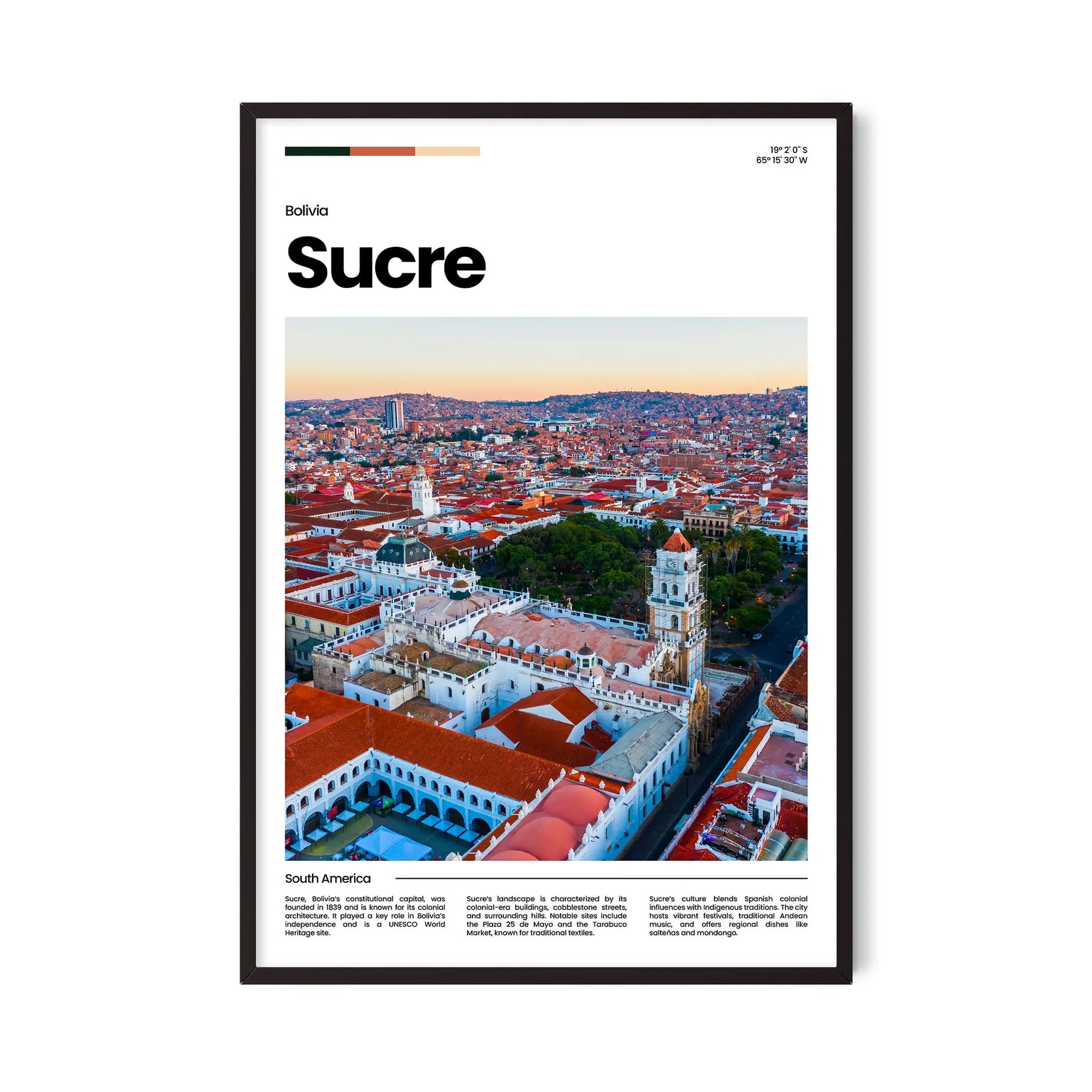 Sucre Poster – Vintage Wall Art Print