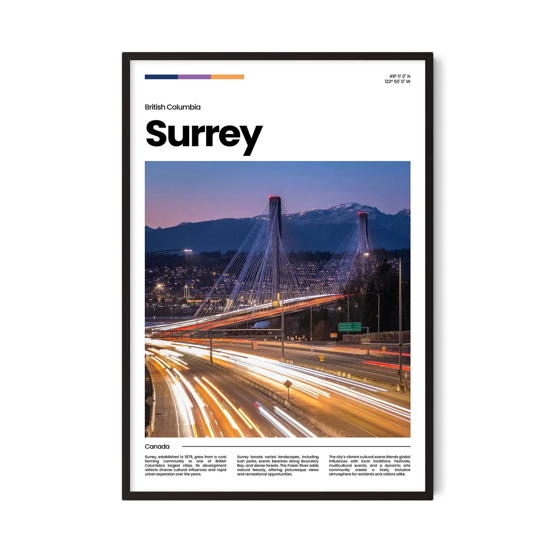 Surrey Poster – Vintage Wall Art Print