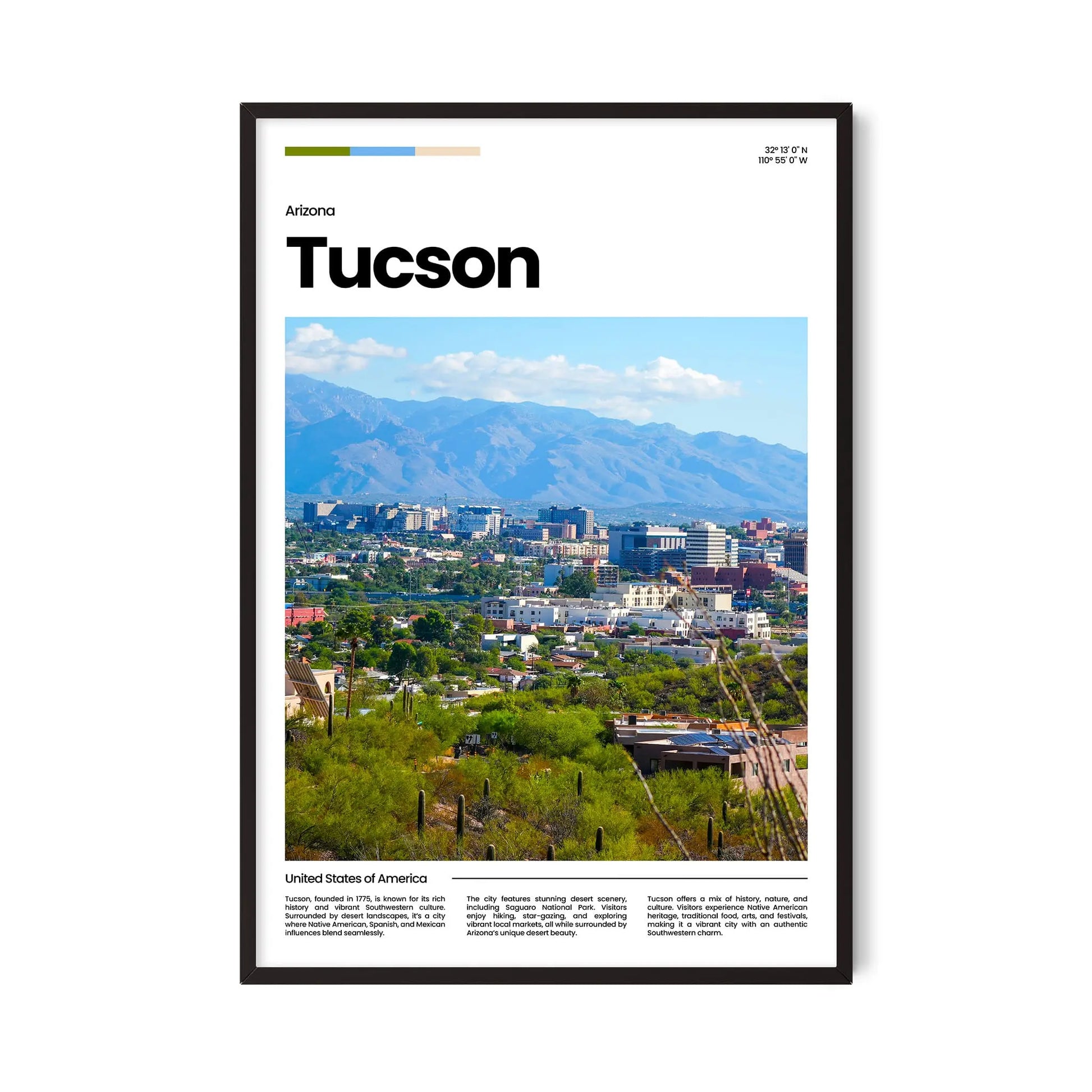 Tucson Poster – Vintage Wall Art Print