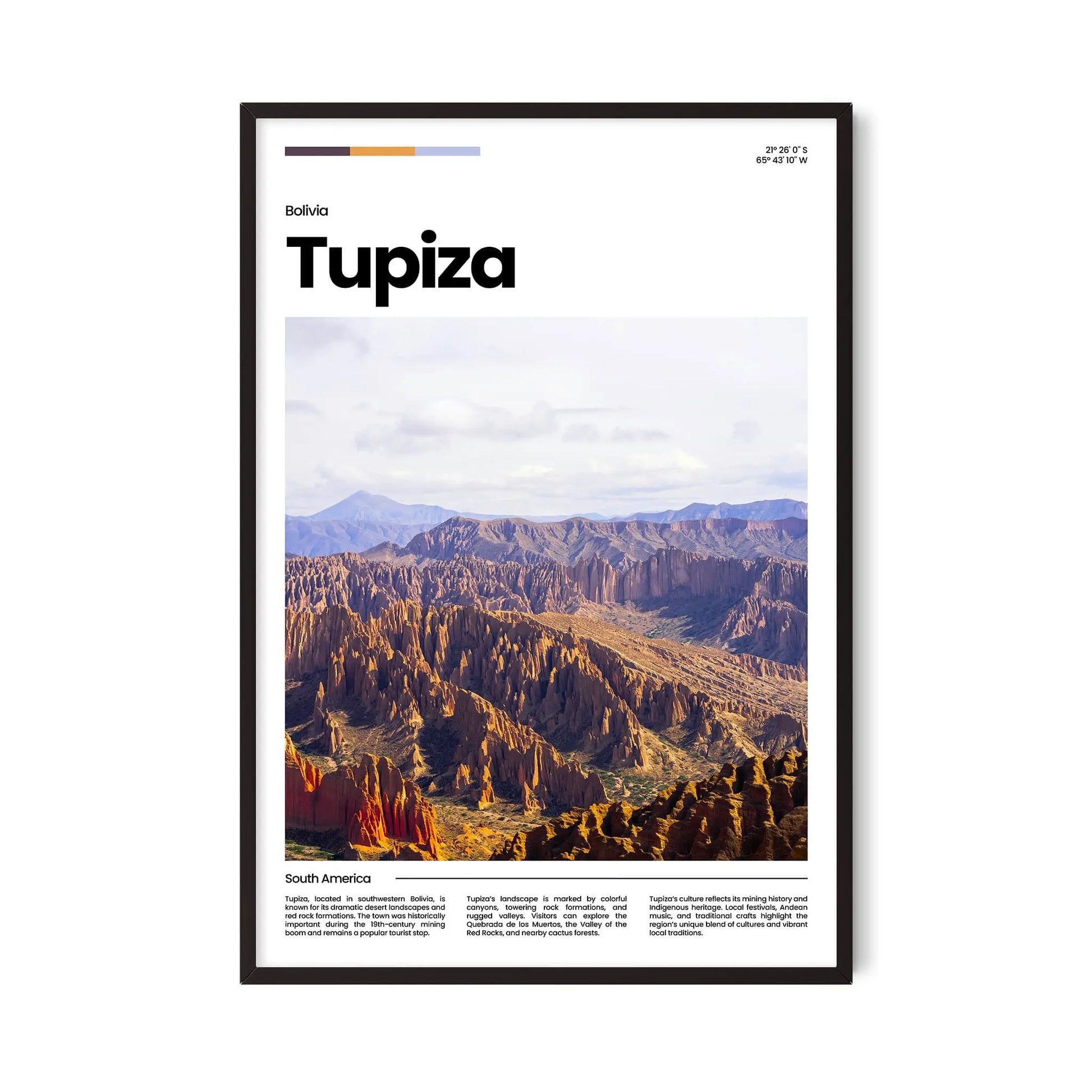 Tupiza Poster – Vintage Wall Art Print