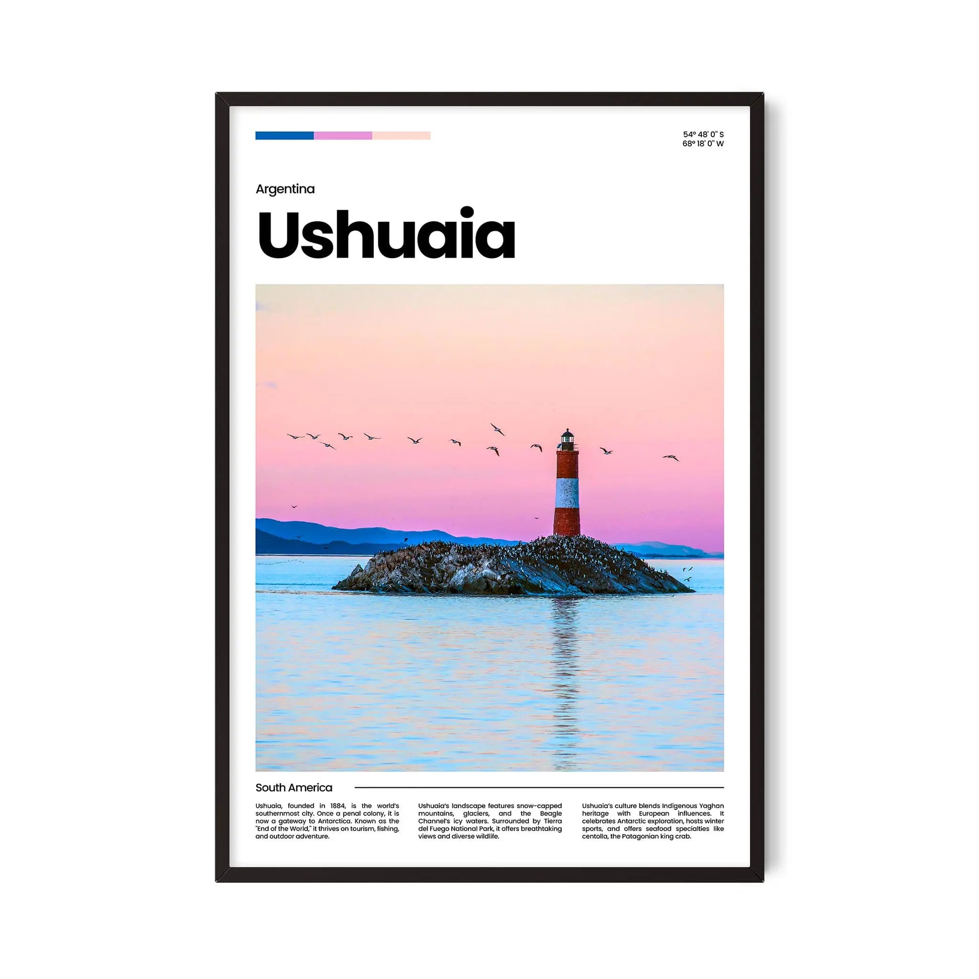Ushuaia Poster – Vintage Wall Art Print