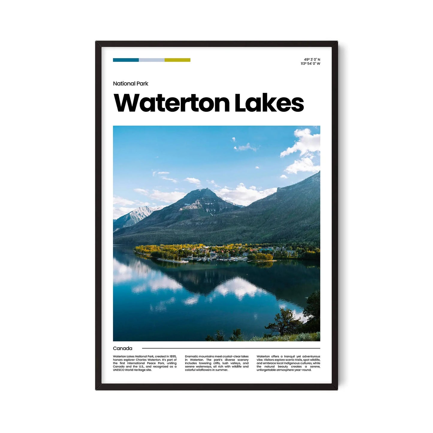 Waterton Lakes Poster